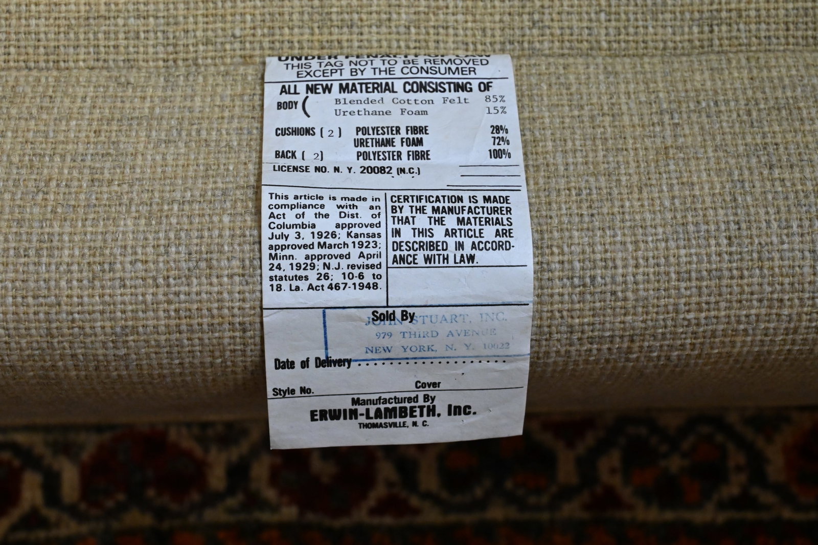 Erwin Lambeth for John Stuart Semi-circle Sectional - 8