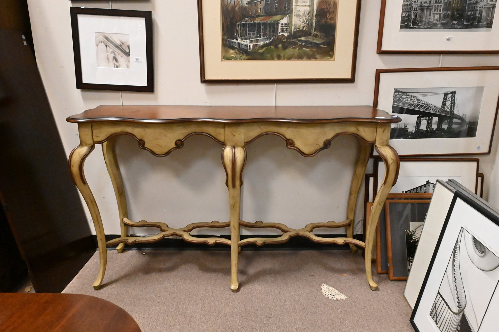 French Provincial Style Console Table - 2