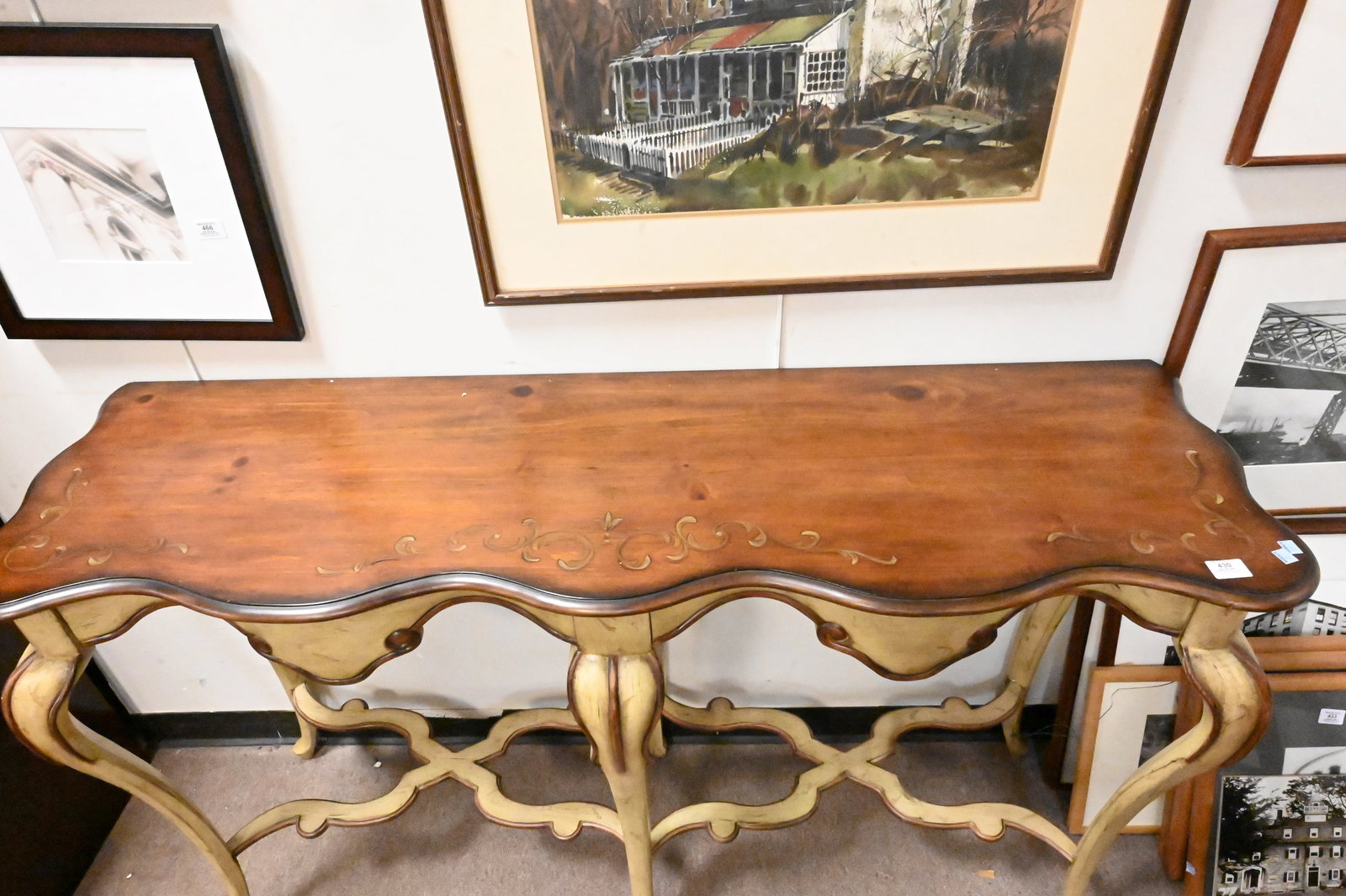 French Provincial Style Console Table - 3