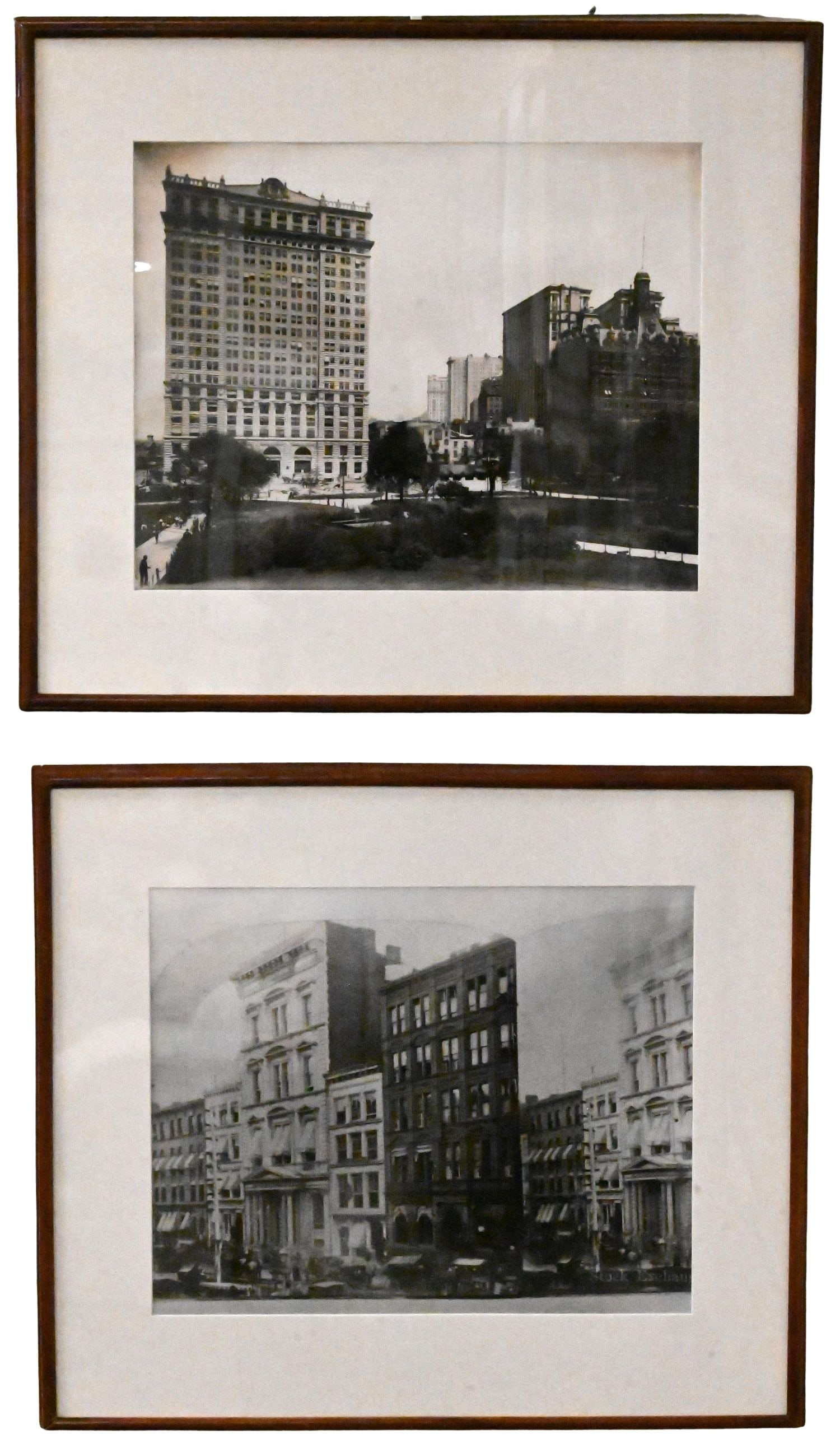 Ten Framed Architectural Photographs: Ten Framed Architectural Photographs to include three Stephen Spera (American 20th Century) building close ups, bridges, hotels and houses, cityscapes etc... 23" x 27" largest frame Provenance: