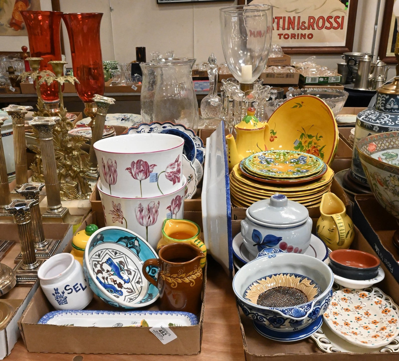 Four Box Lots of Continental Majolica and Faience (1 of 7)