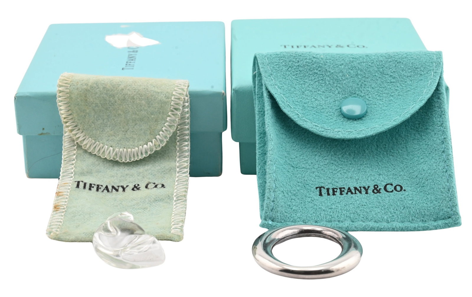 Tiffany & Co. Sterling Silver “O?? Pendant And Glass Shell Pendant (1 of 3)