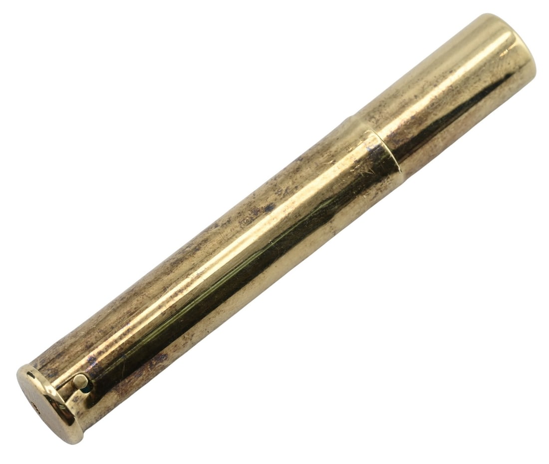 14K Yellow Gold Lighter And Lipstick Combination Case (1 of 3)