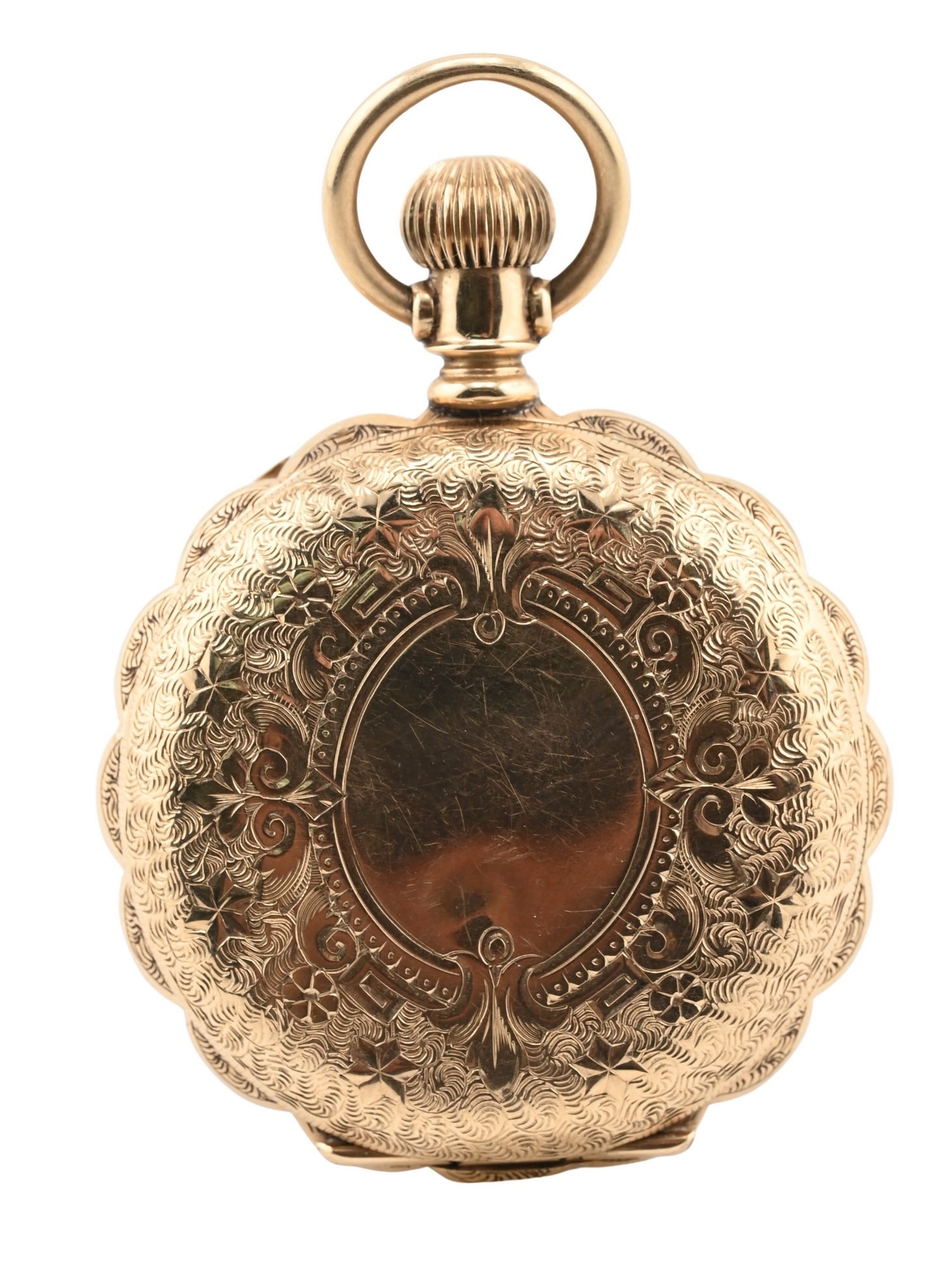 14K Yellow gold Waltham Hunter Case Pocket Watch (1 of 8)