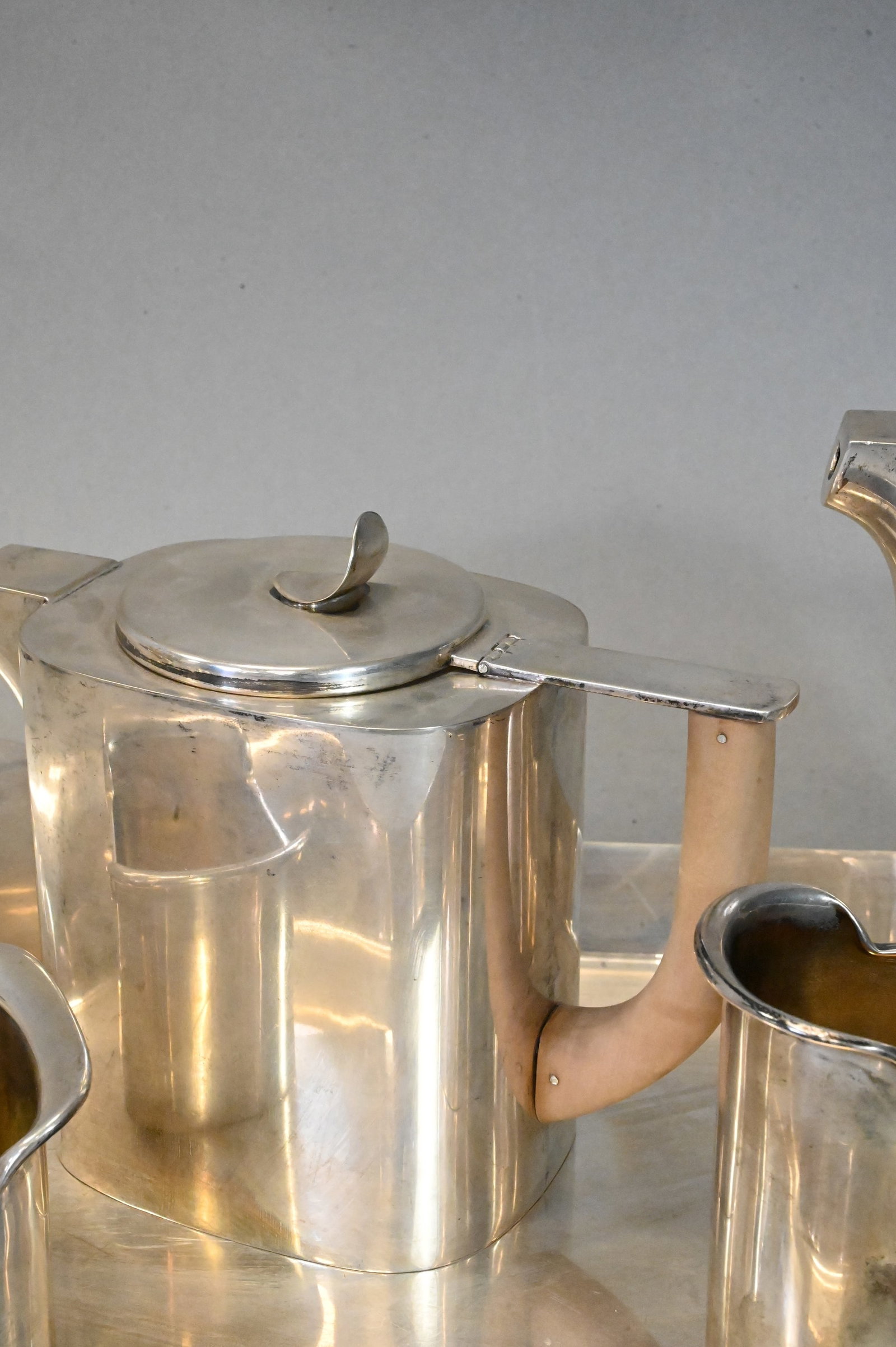 Five Piece Italian Silver Tea Set by Cesa - 3