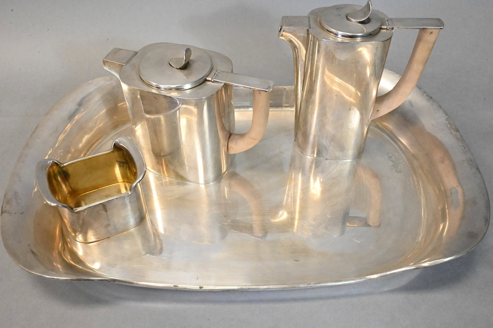 Five Piece Italian Silver Tea Set by Cesa - 4