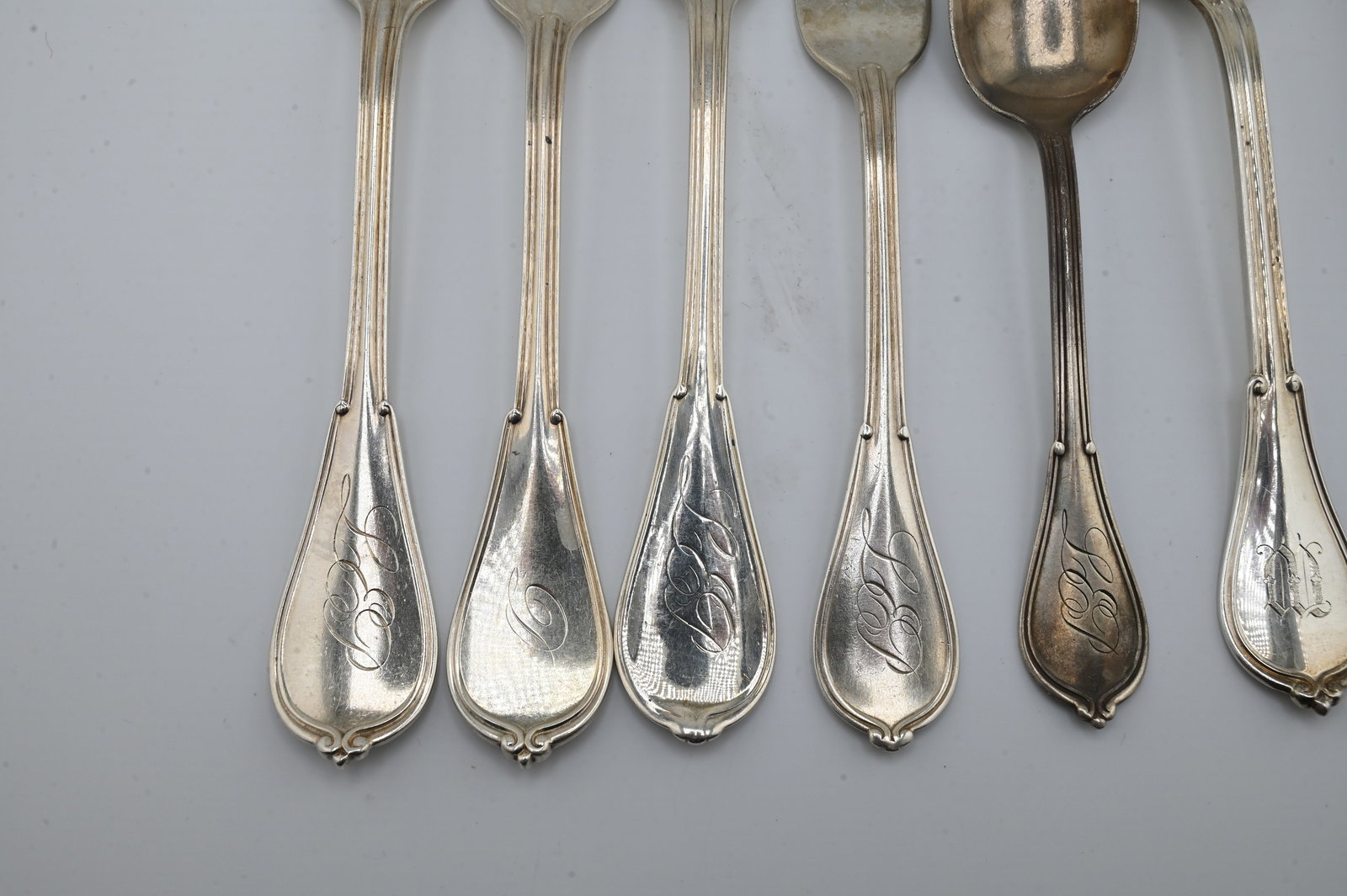 18 Piece Gorham Sterling Silver Partial Flatware Set in Cottage Pattern - 2