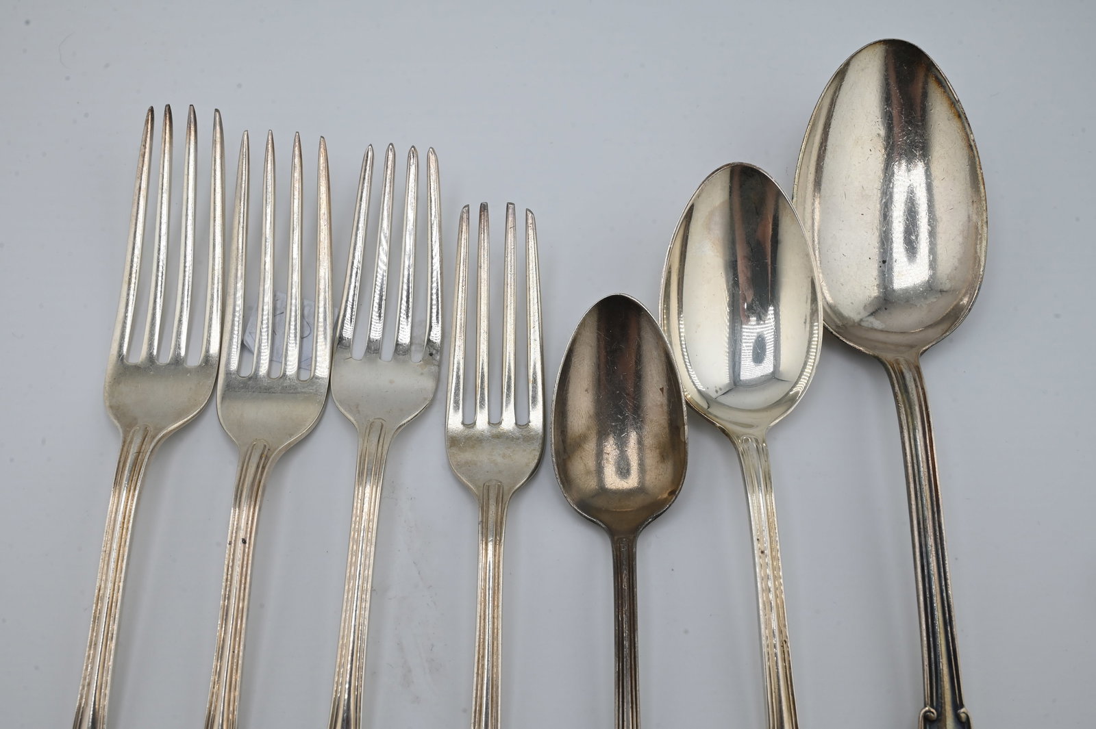 18 Piece Gorham Sterling Silver Partial Flatware Set in Cottage Pattern - 4