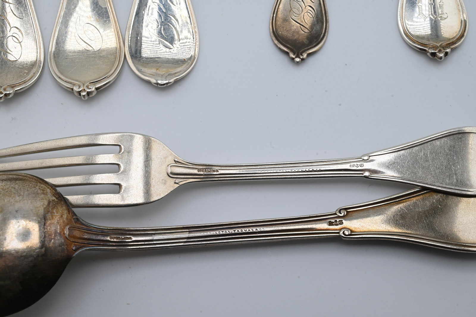 18 Piece Gorham Sterling Silver Partial Flatware Set in Cottage Pattern - 5