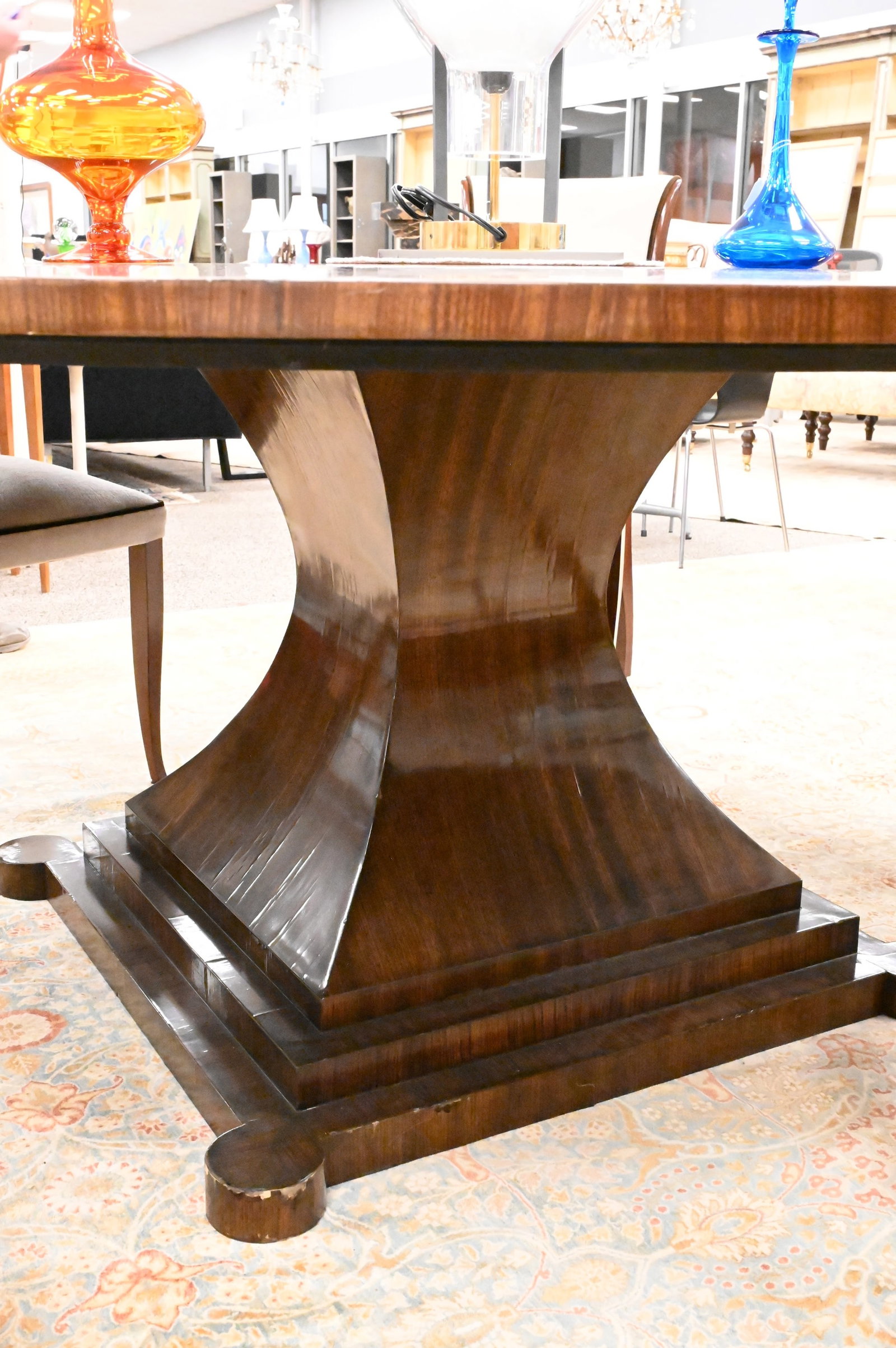 Contemporary Biedermeier Style Round Dining Table - 3