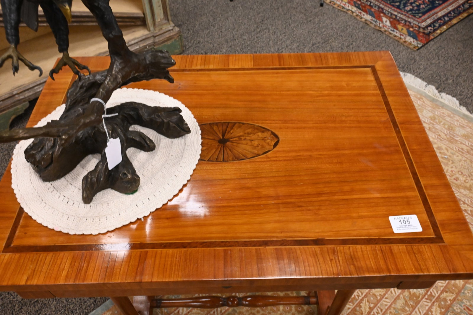 Biedermeier Table having Inlaid Top - 3