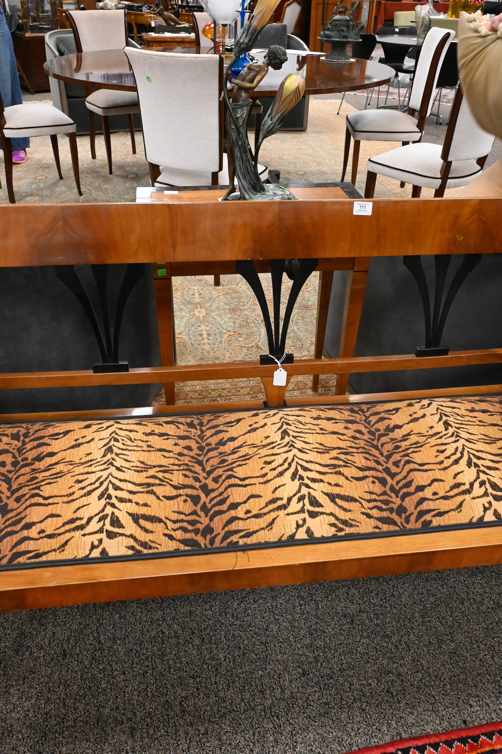 Art Deco Biedermeier Style Bench - 3