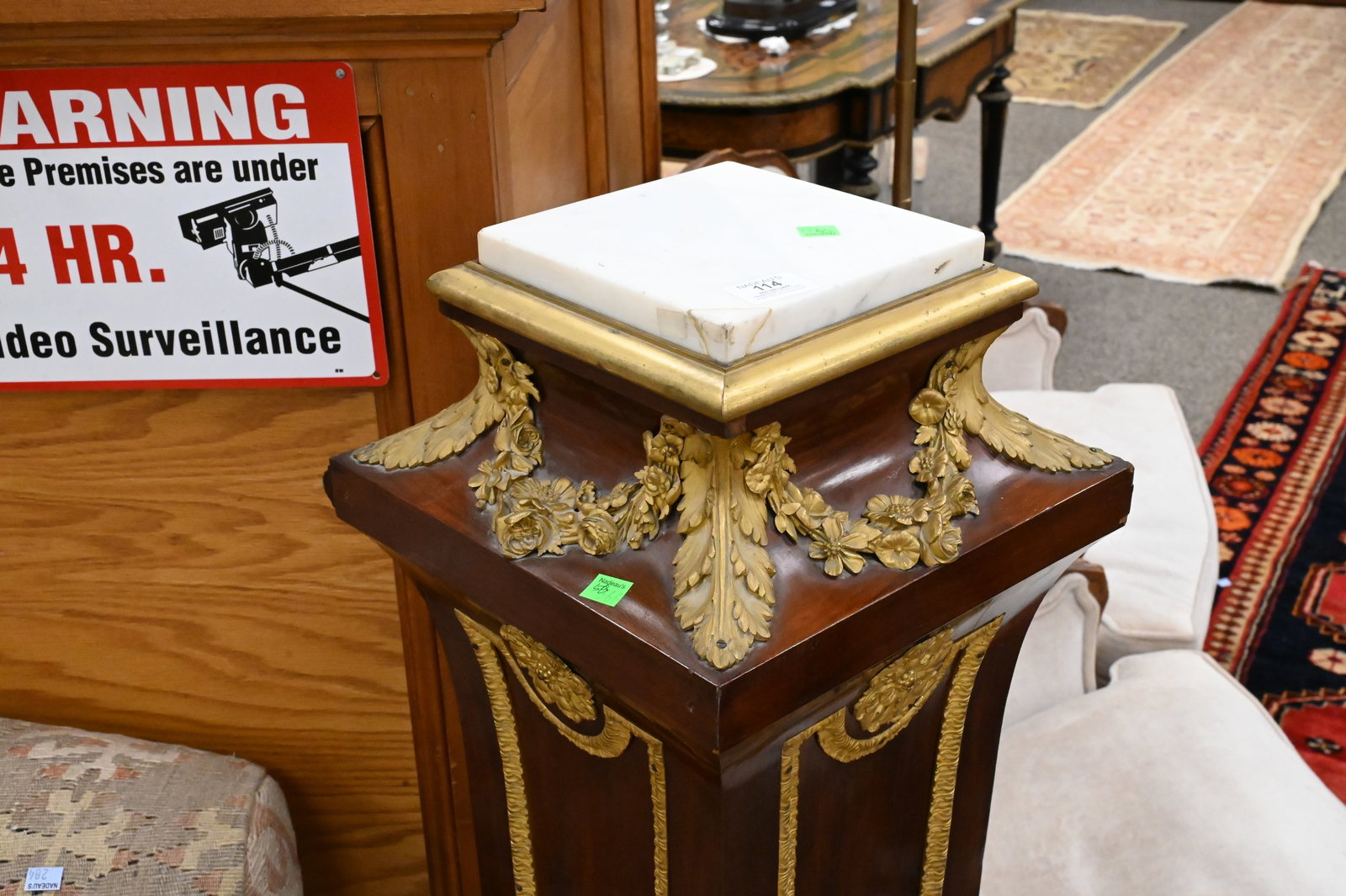 French Neoclassical Style Ormolu Mounted Pedestal - 2