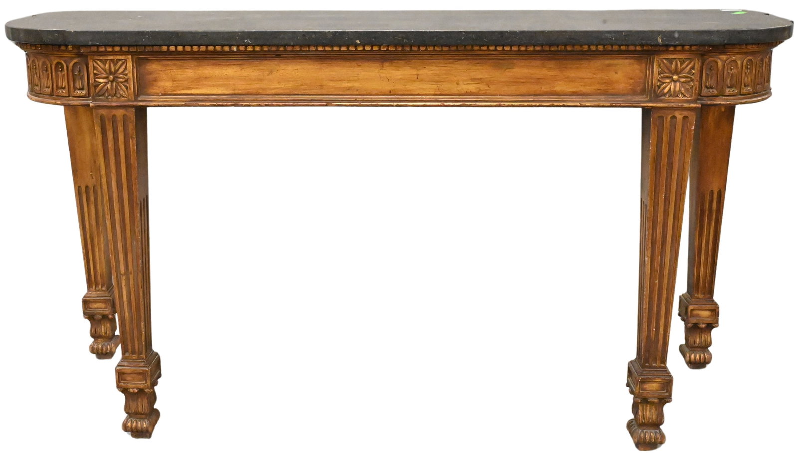 Neoclassical Style Marble Top Console Table (1 of 1)