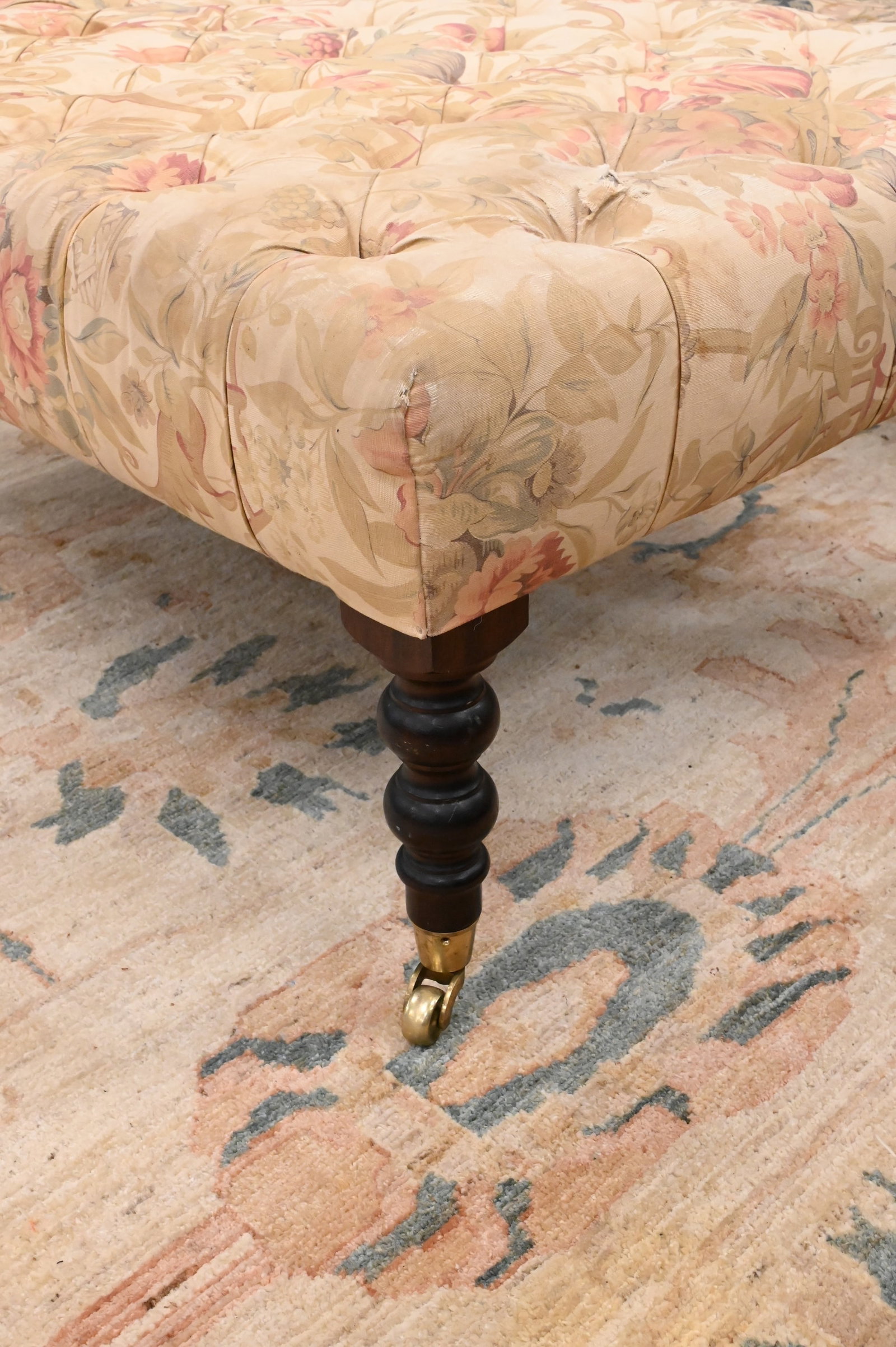George Smith Upholstered Ottoman - 3