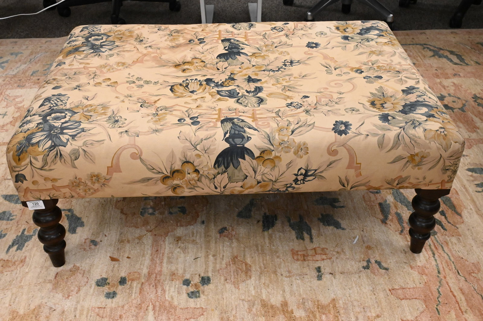 George Smith Rectangular Ottoman - 2