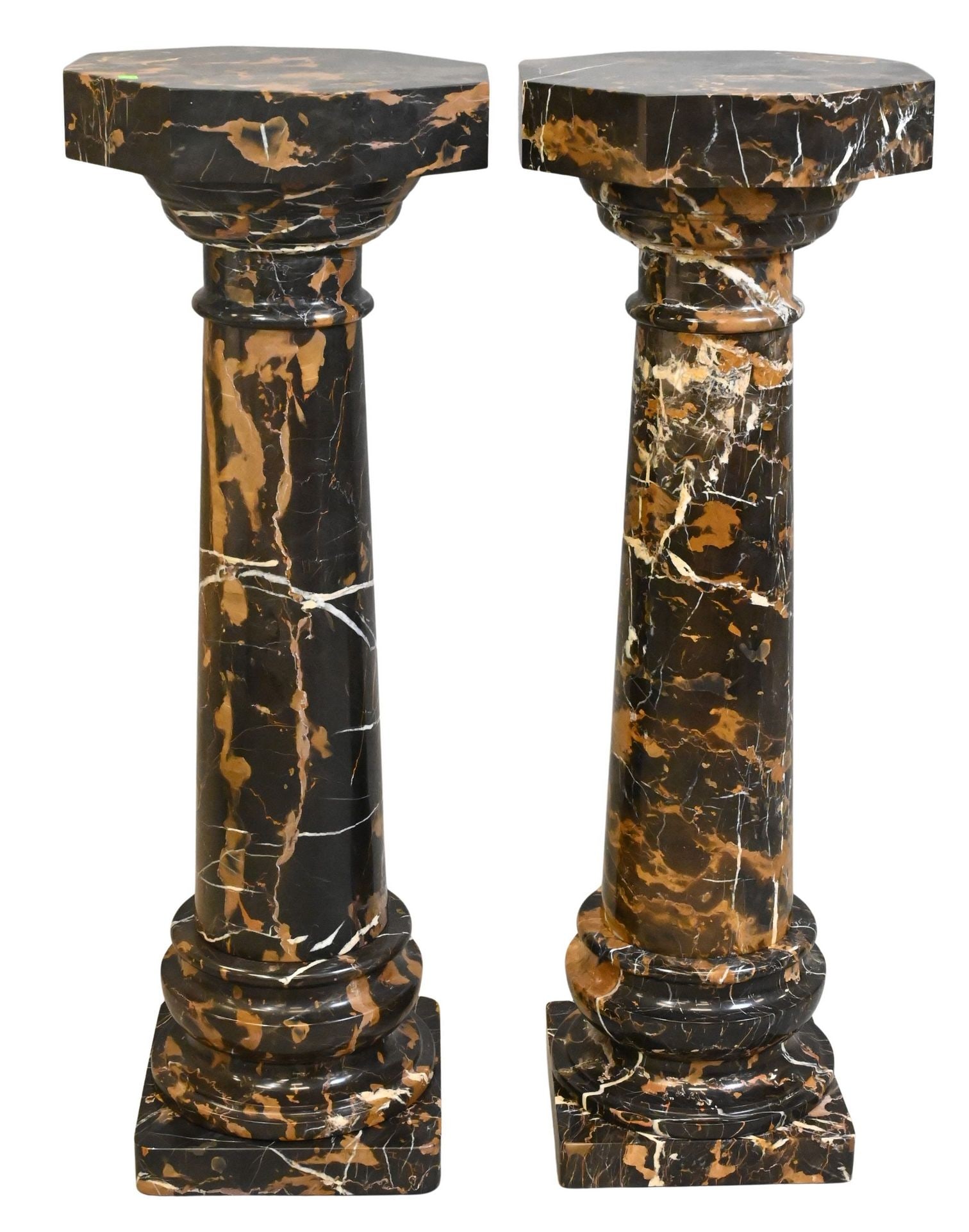 Pair of Large Marble Pedestals (1 of 5)