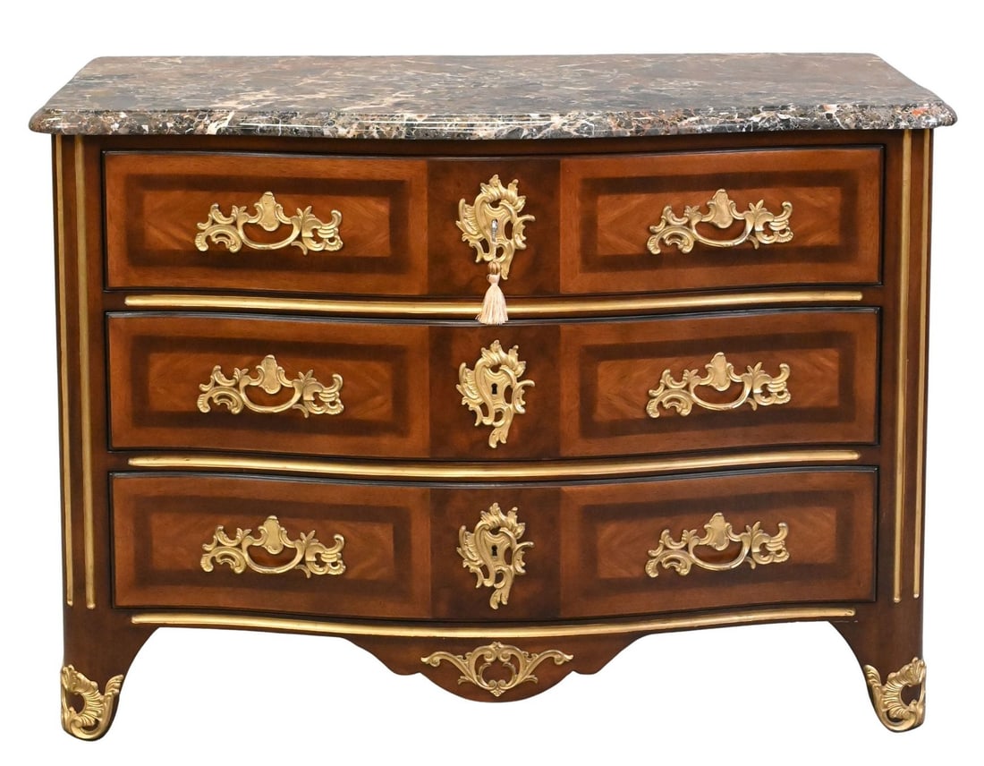 EJ Victor Newport Historic Collection Louis XV Marble Top Chest (1 of 6)
