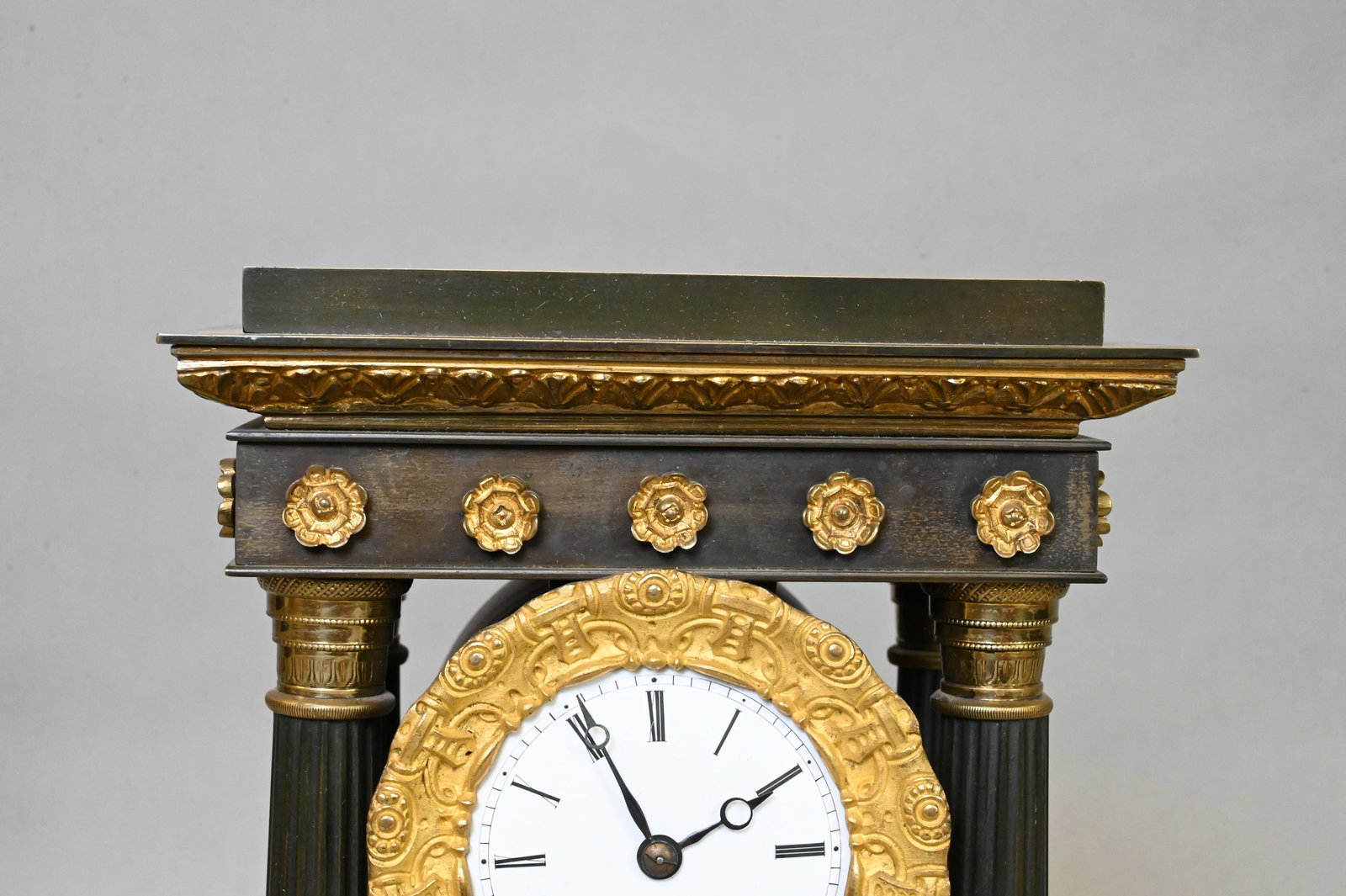 French Empire Style Ormolu Mounted Mantel Clock - 3