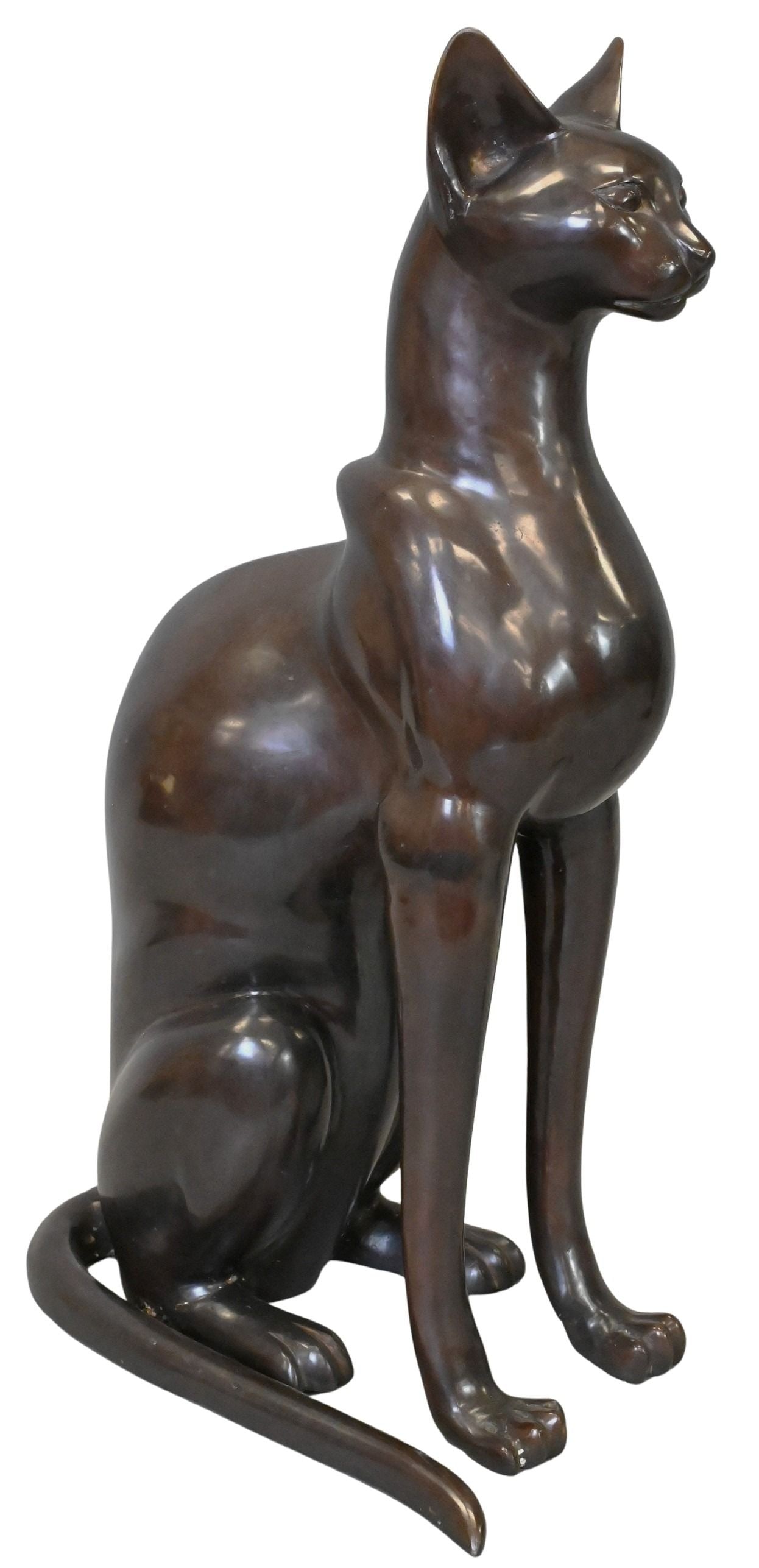 Egyptian Revival Bastet Cat Bronze (1 of 4)