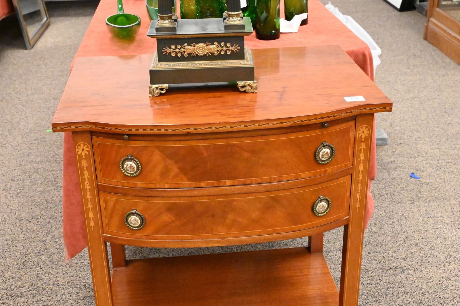 Fineberg Custom Mahogany Two Drawer Stand - 2