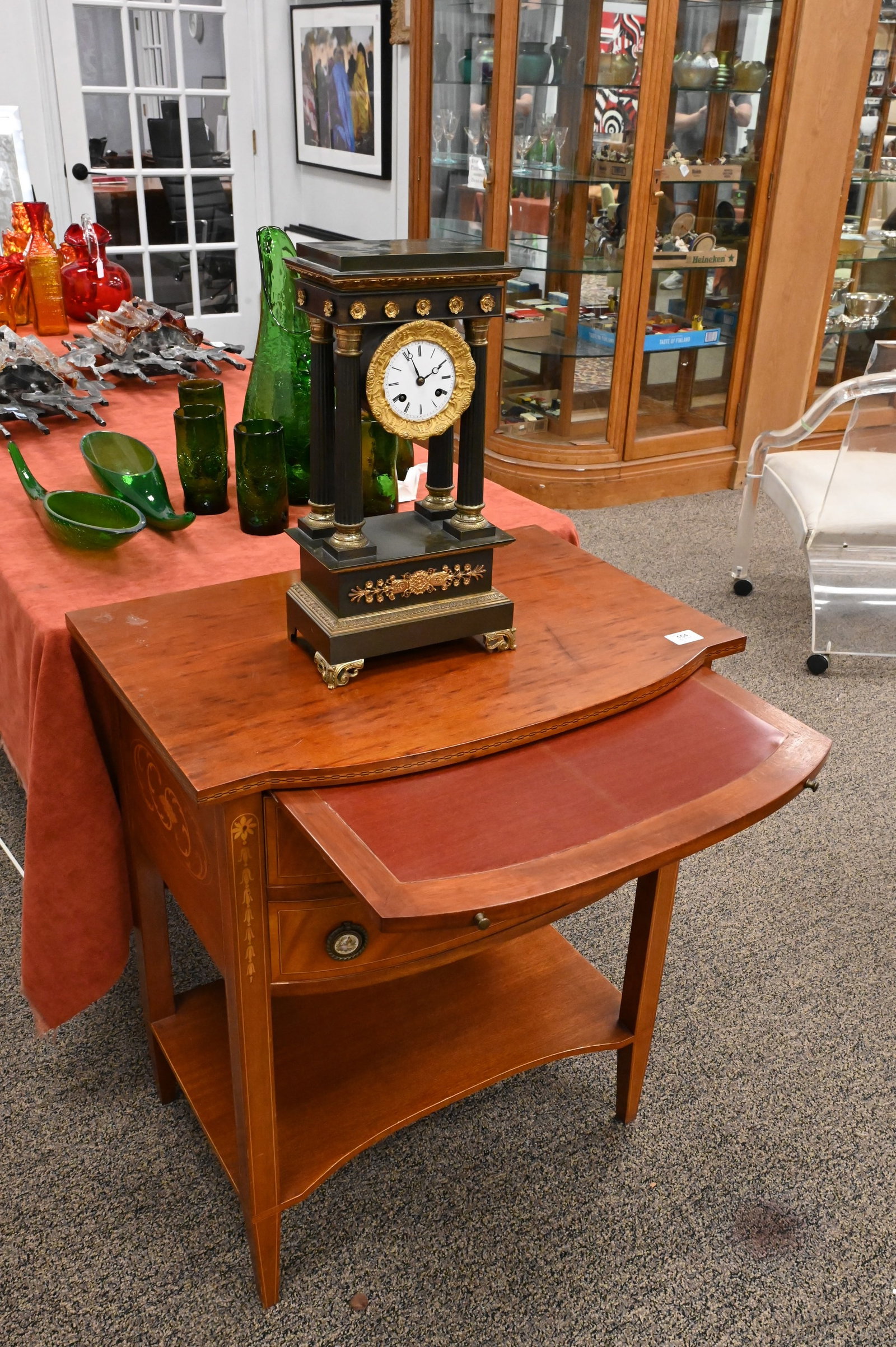Fineberg Custom Mahogany Two Drawer Stand - 3