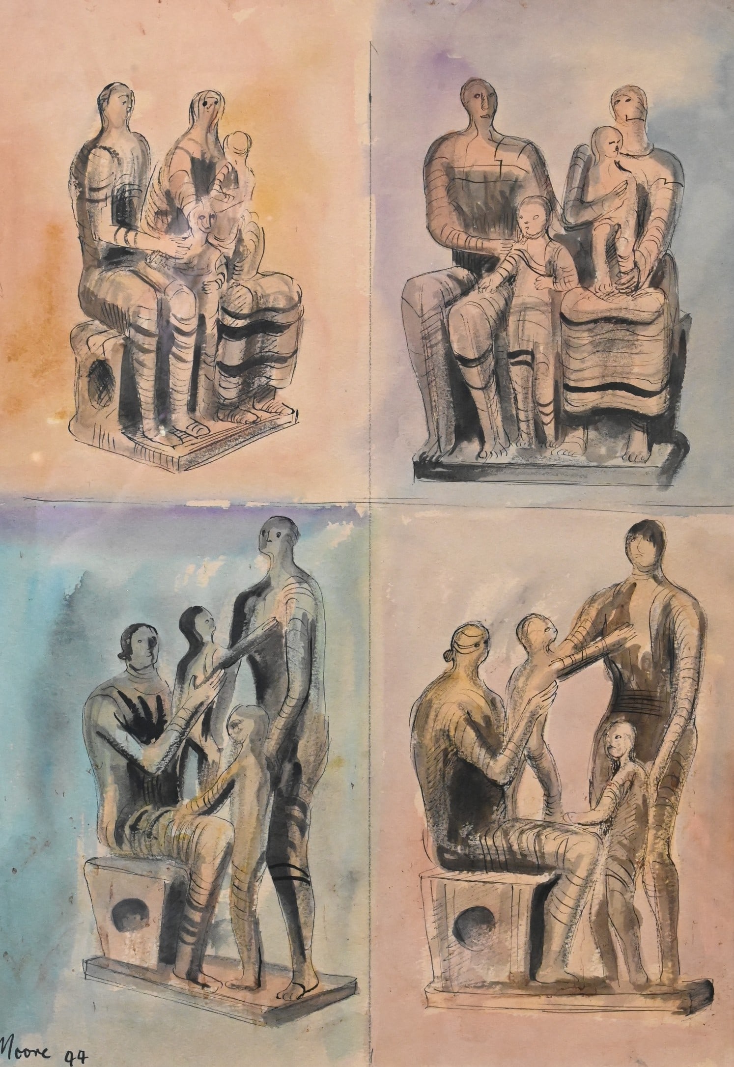 After Henry Moore (British 1898-1986) (1 of 6)