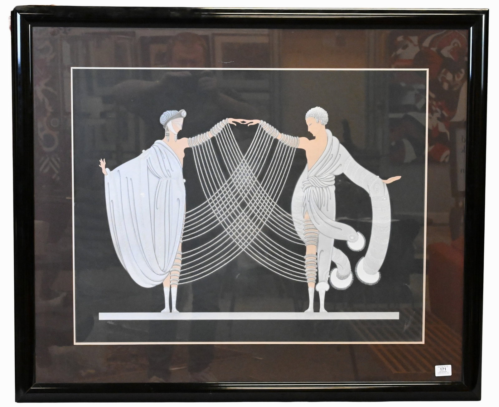 Erte (Russian/French 1892-1990): Erte (Russian/French 1892-1990) "Marriage Dance" Serigraph, edition 134/300 Signed lower right Erte 25" x 32" sight