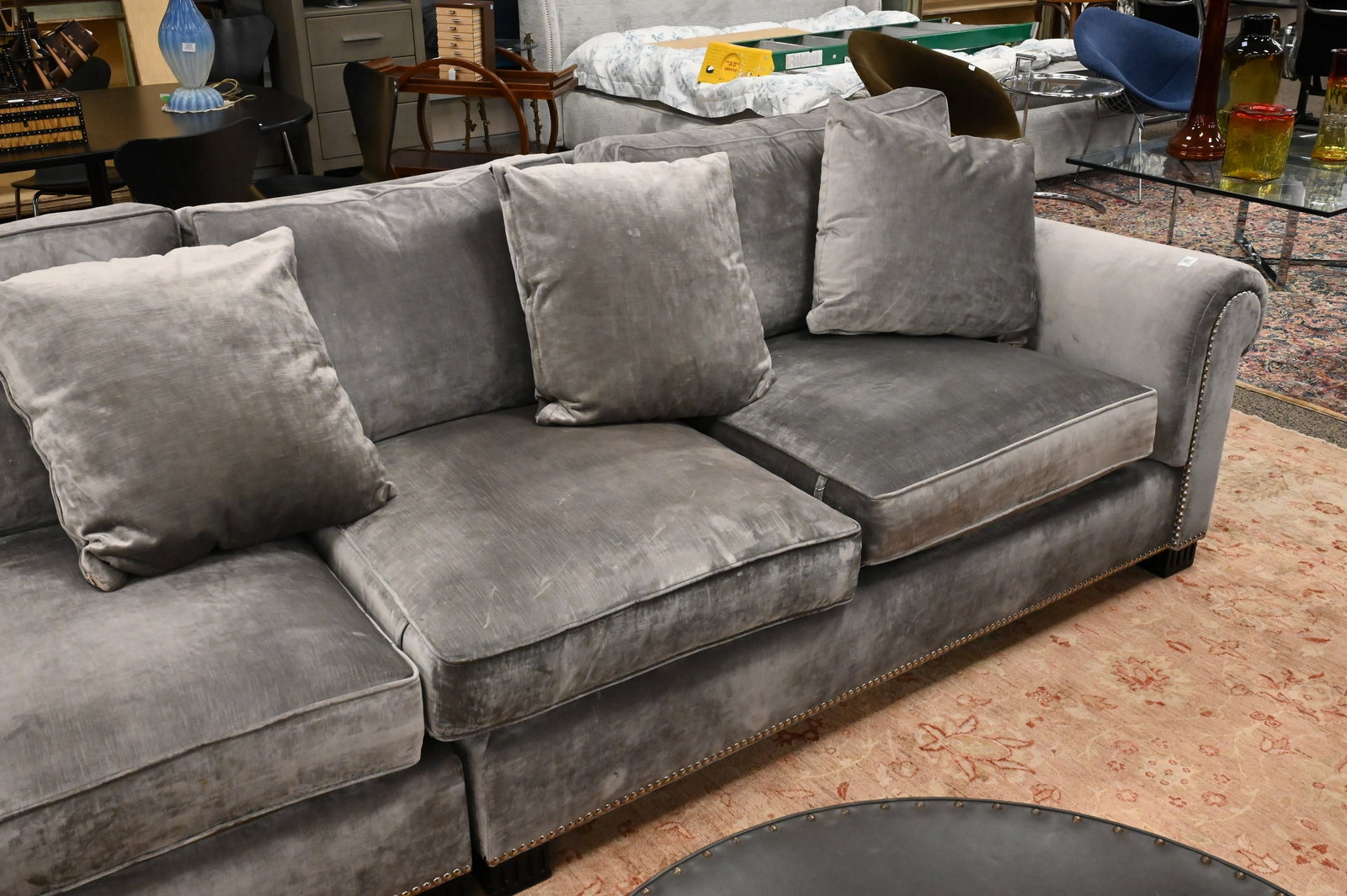Ralph Lauren Jamaica II Sofa along with Ottoman - 3