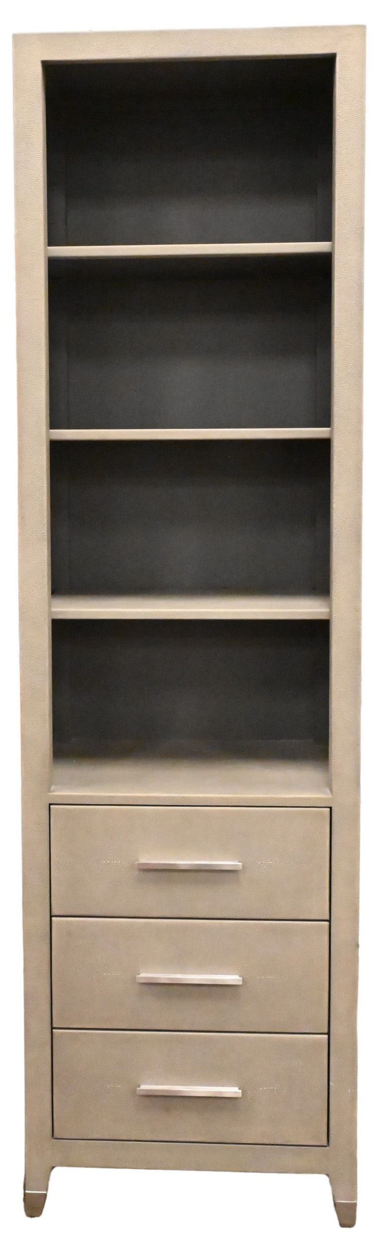 Restoration Hardware Faux Shagreen "Graydon" Cabinet (1 of 4)