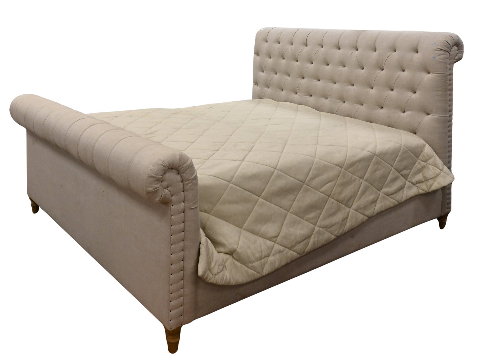 Restoration Hardware Upholstered King Size Bed (1 of 6)