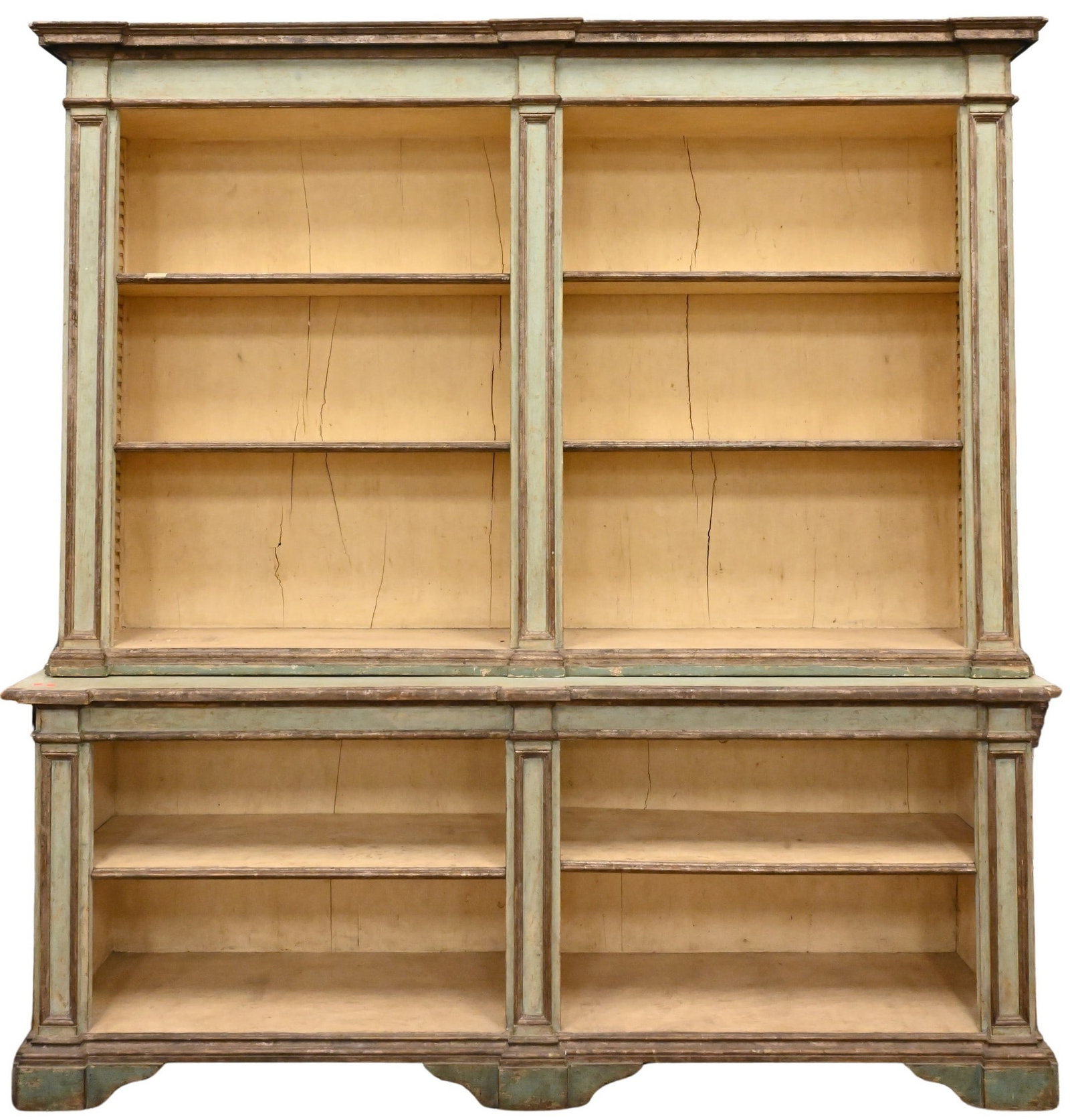 Custom Continental Style Two Part Bookcase (1 of 5)