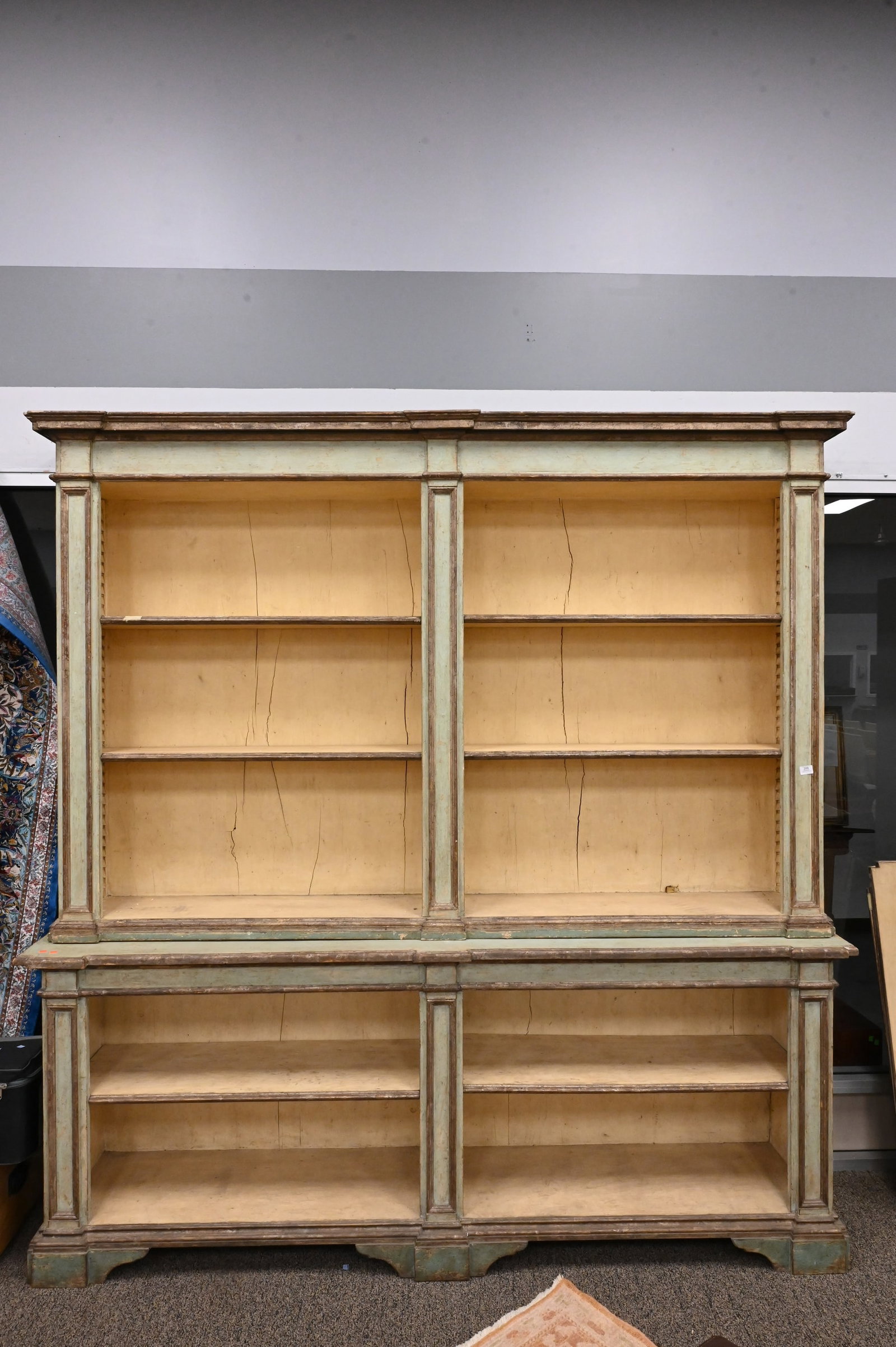 Custom Continental Style Two Part Bookcase - 2