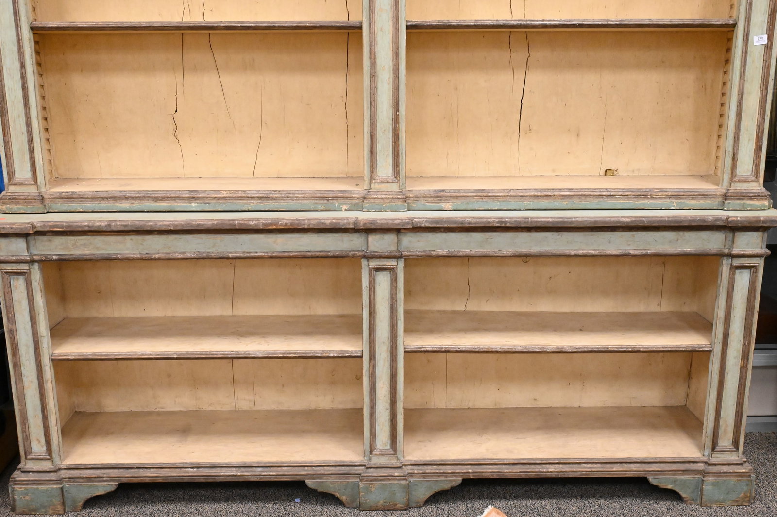 Custom Continental Style Two Part Bookcase - 3