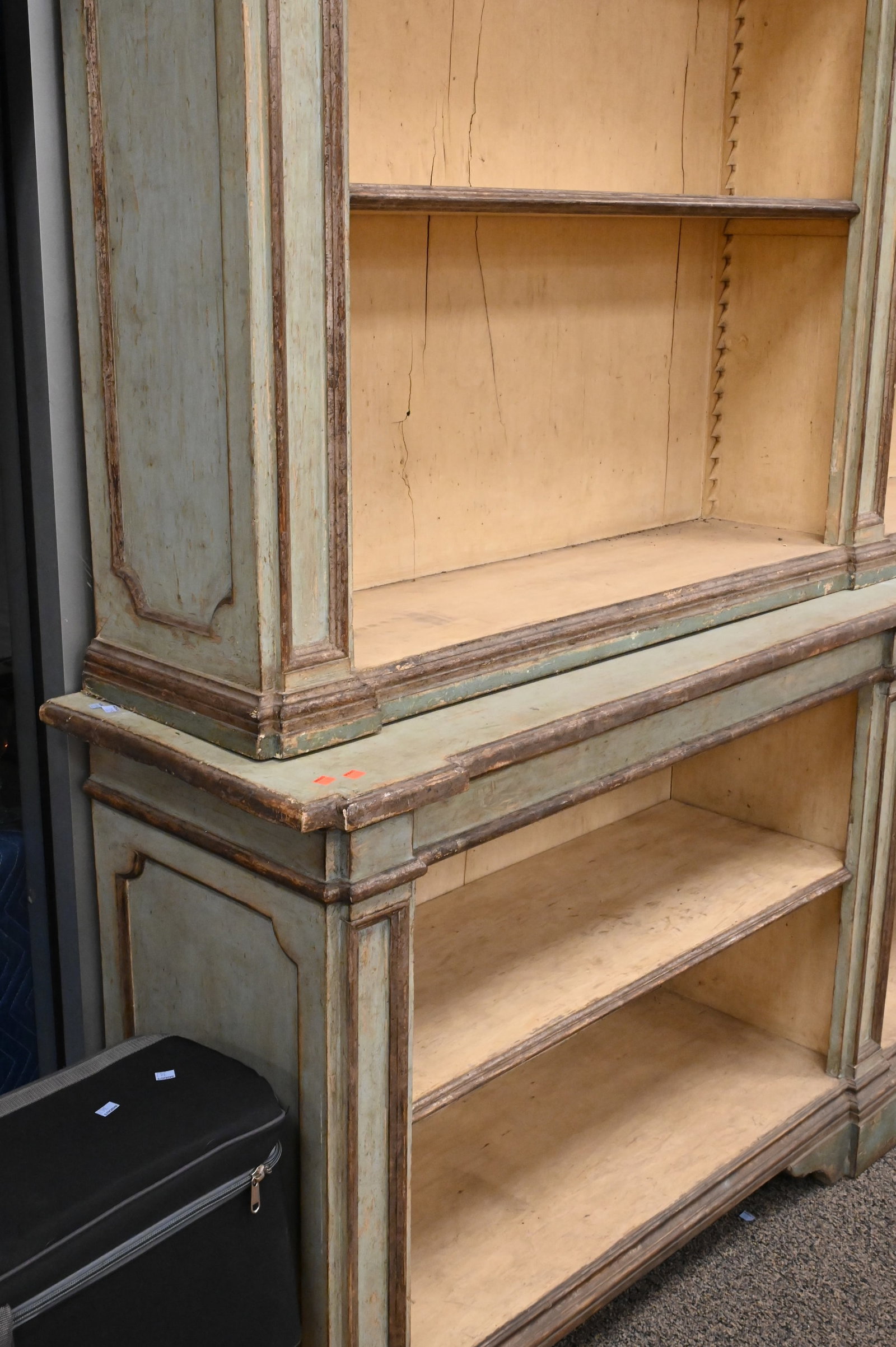 Custom Continental Style Two Part Bookcase - 5