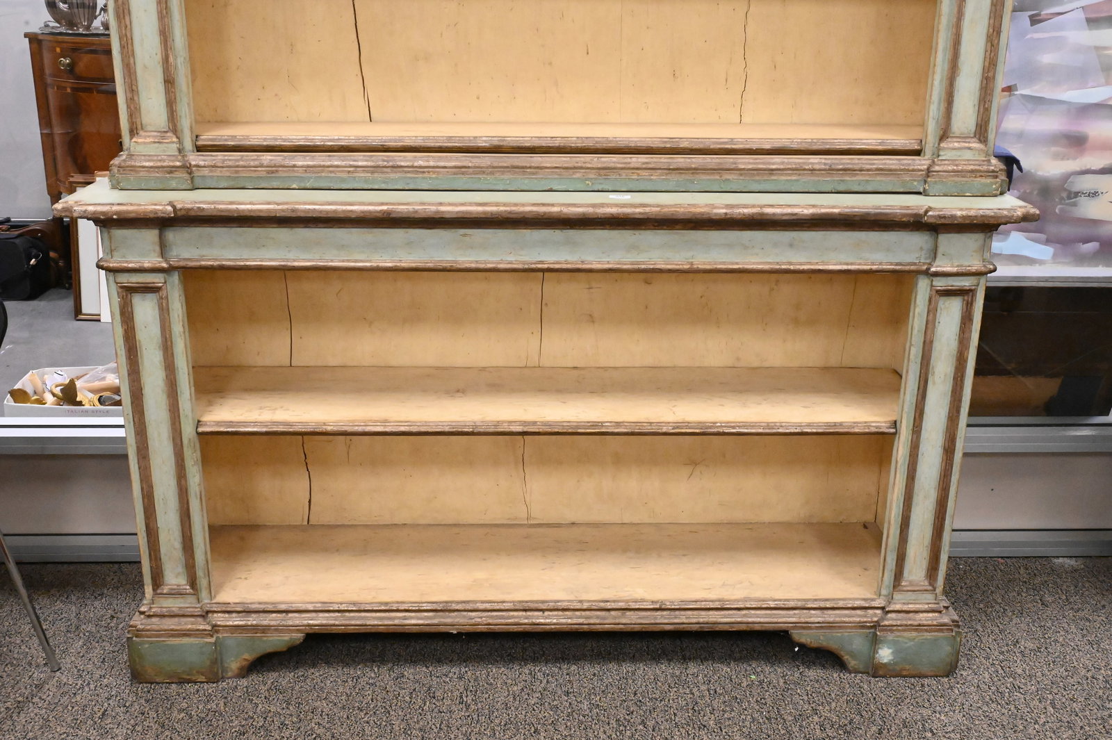 Custom Continental Style Two Part Bookcase - 2