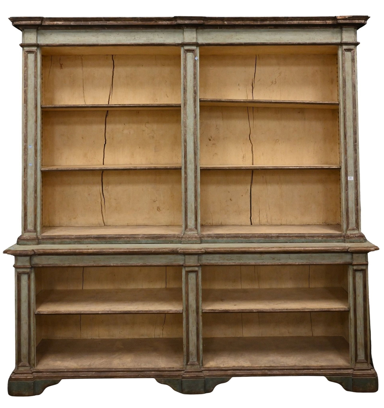 Custom continental Style Two Part Bookcase (1 of 6)