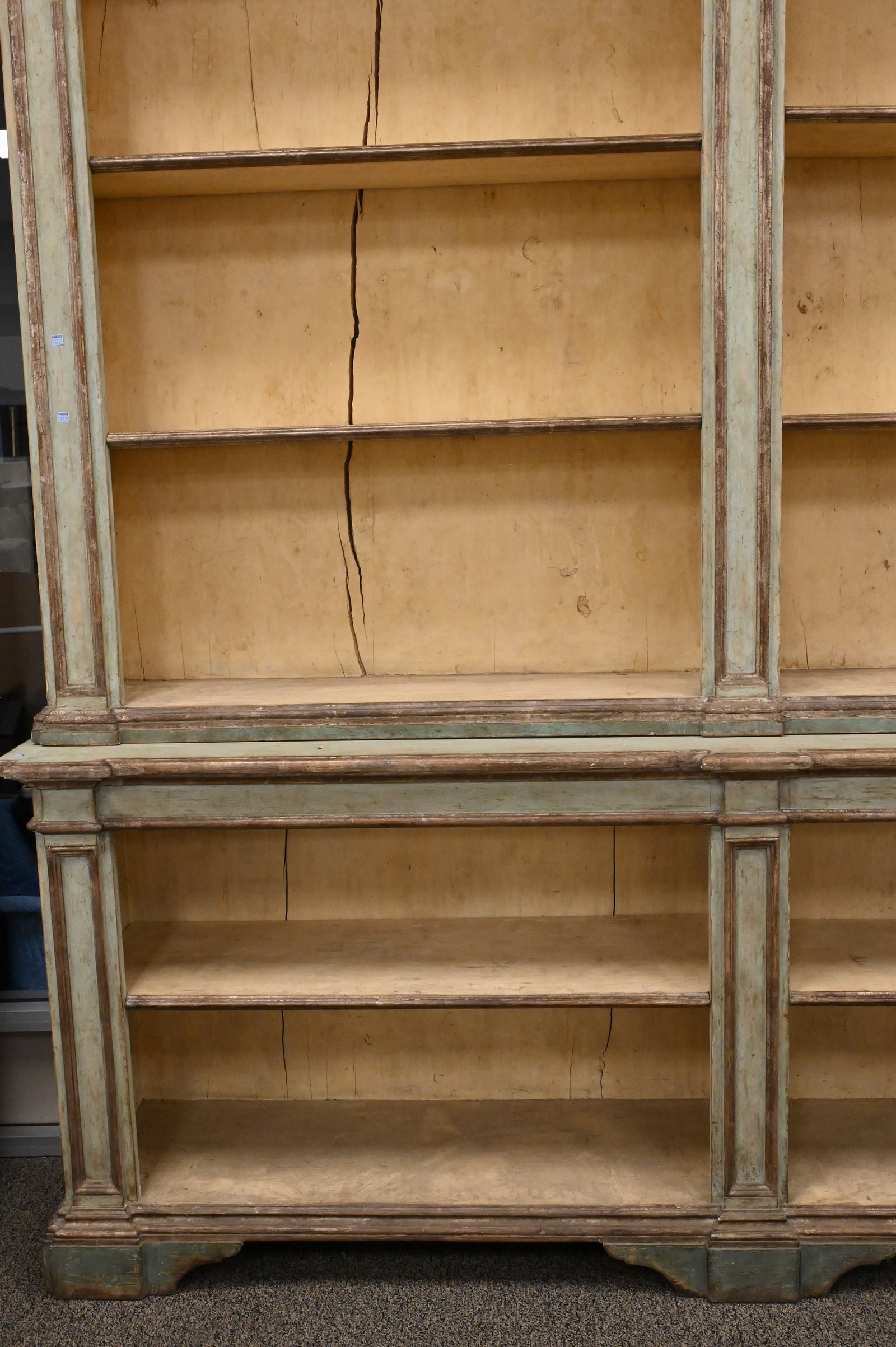 Custom continental Style Two Part Bookcase - 2