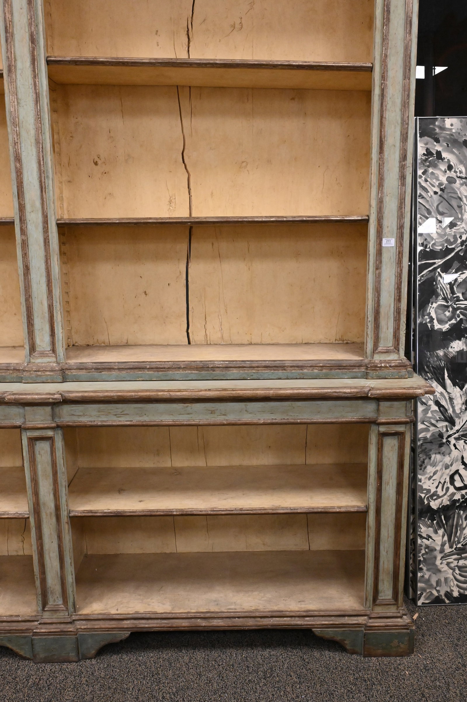 Custom continental Style Two Part Bookcase - 4
