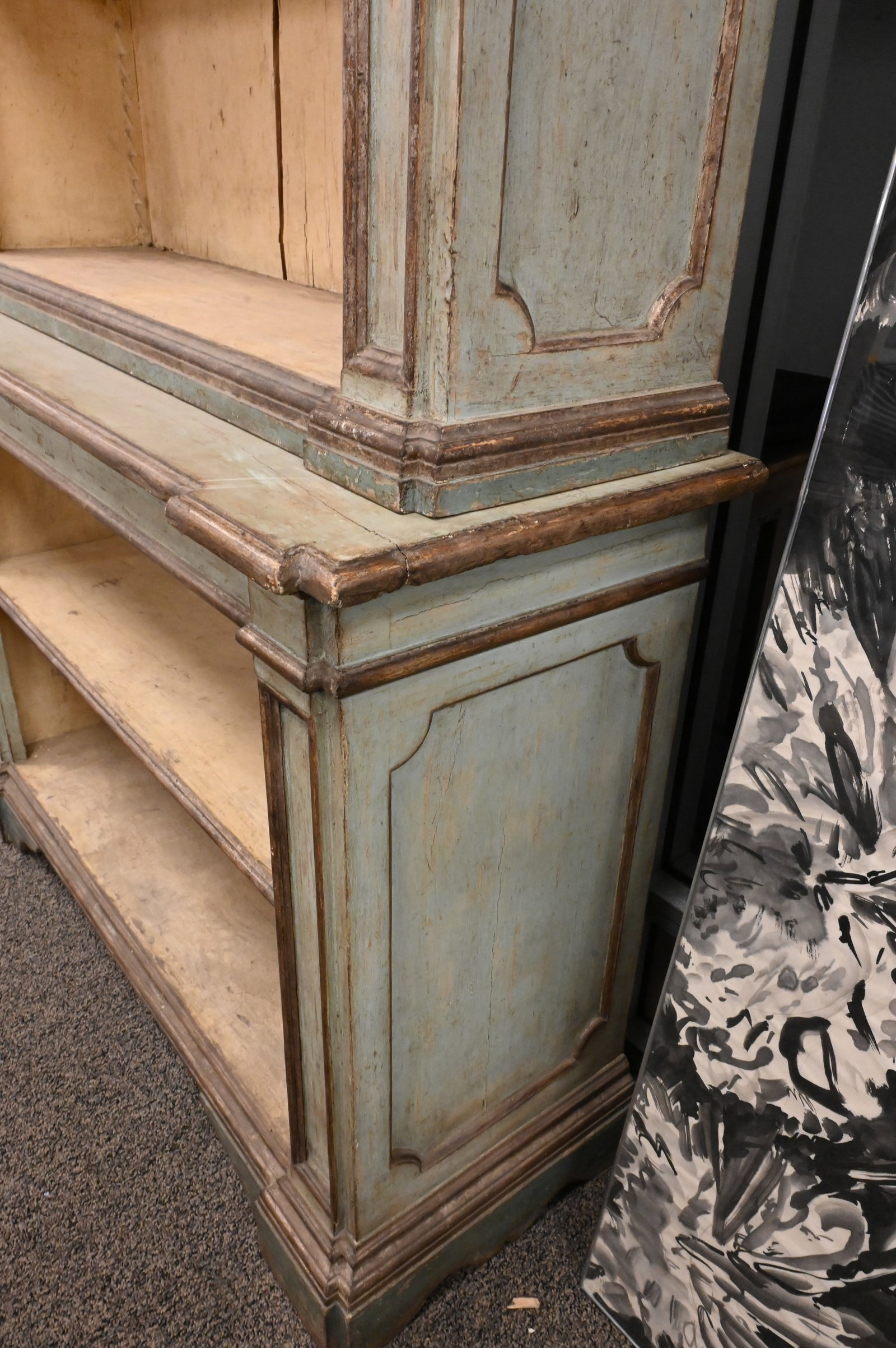 Custom continental Style Two Part Bookcase - 6