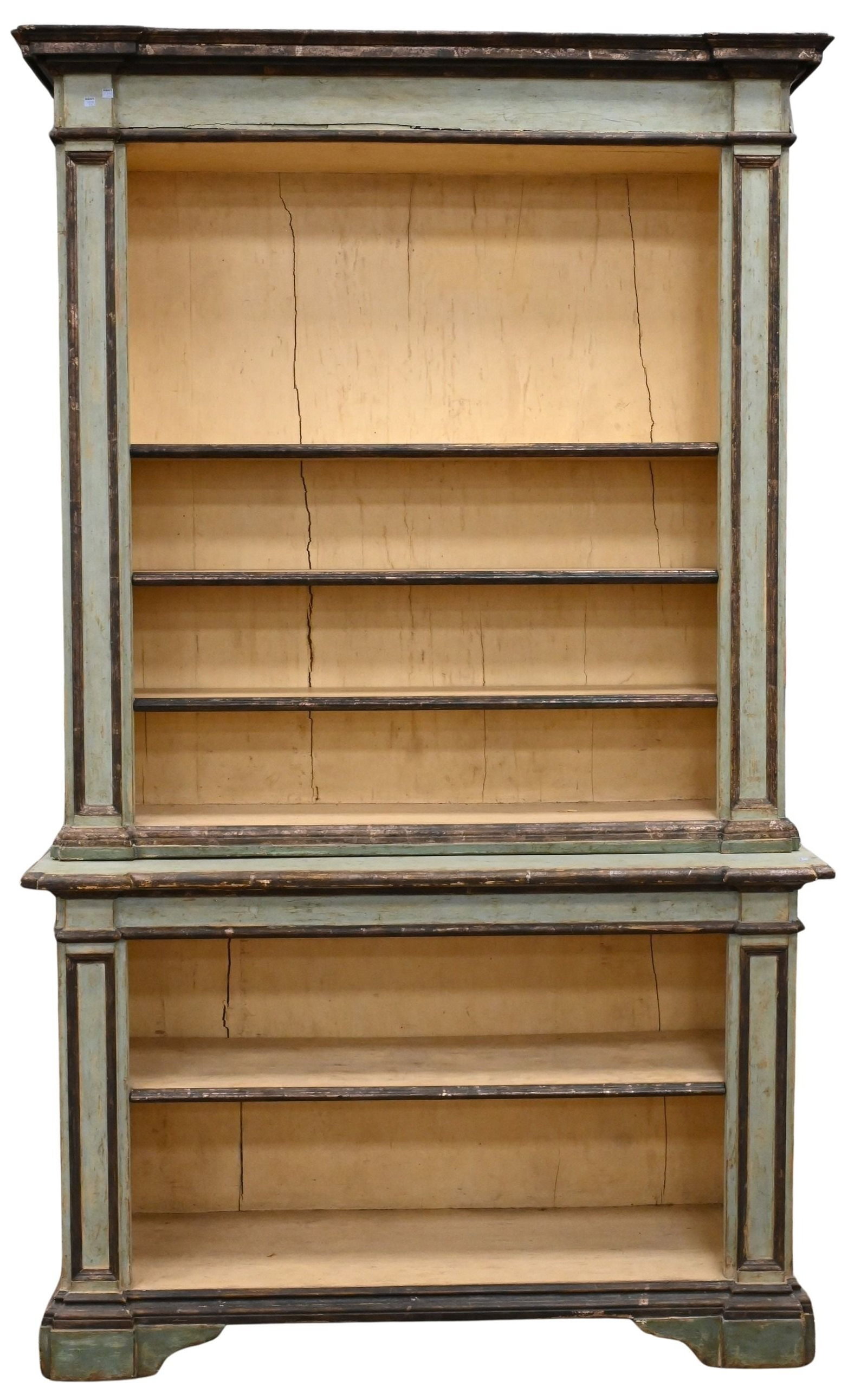 Two Custom Continental Style Two Part Bookcase (1 of 6)