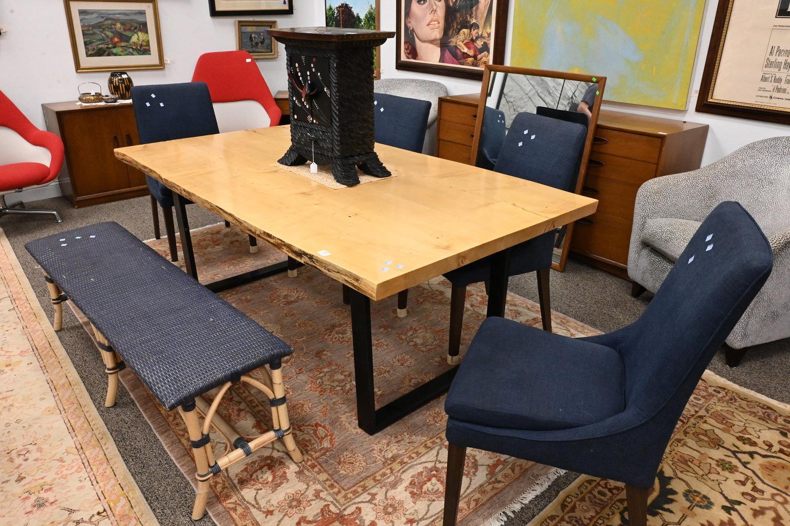 Seven Piece Contemporary Dining Set - 2