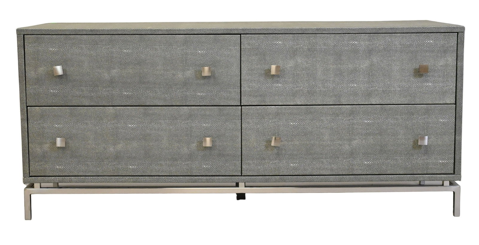 Modern Faux Shagreen Low Double Dresser (1 of 3)
