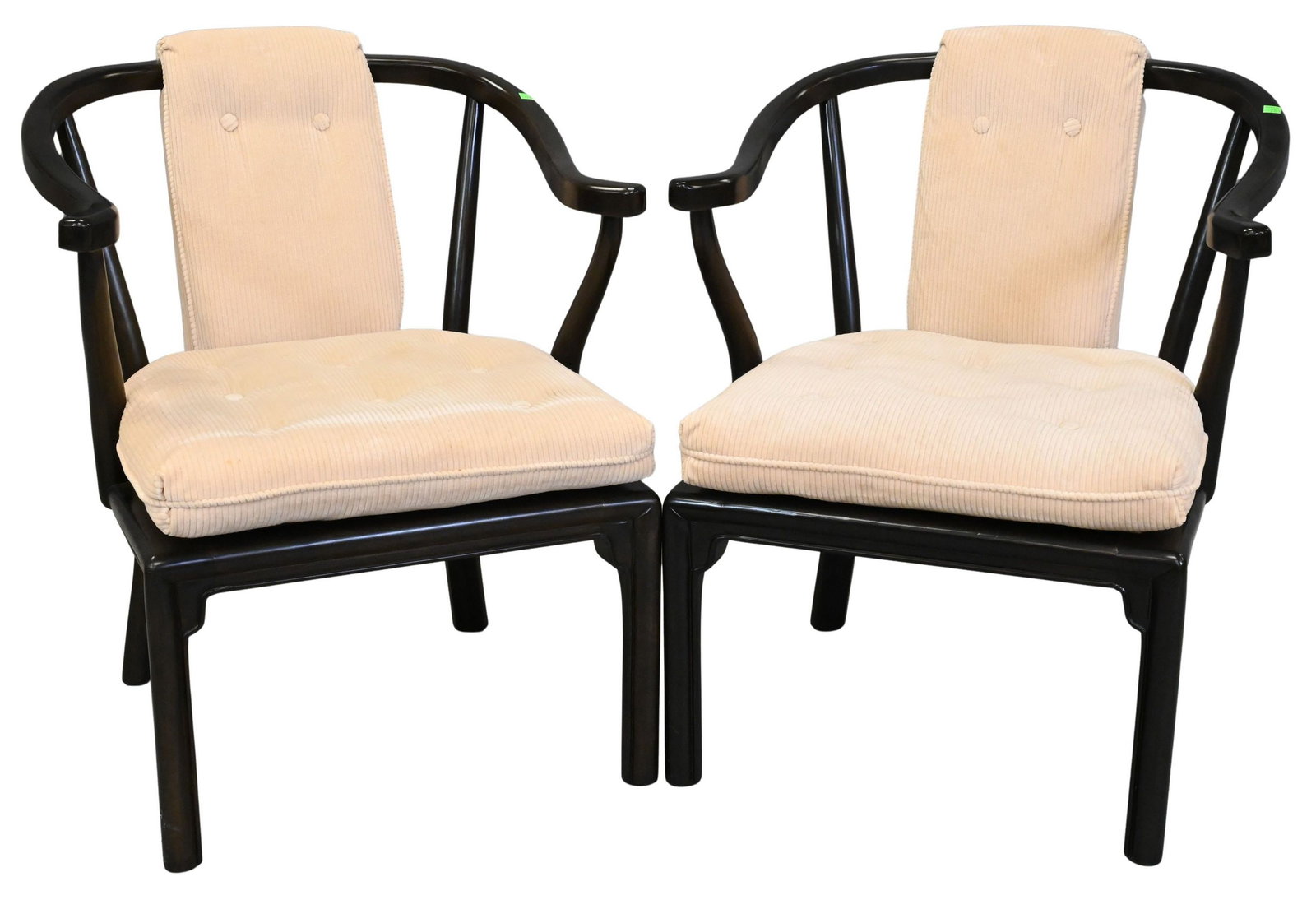 Pair of Heritage Chinese Style Yoke Back Armchairs (1 of 5)