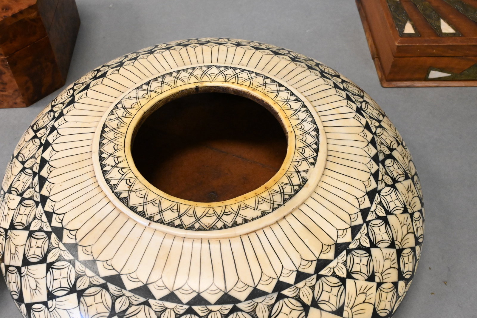 Three Decorative Covered Boxes - 2