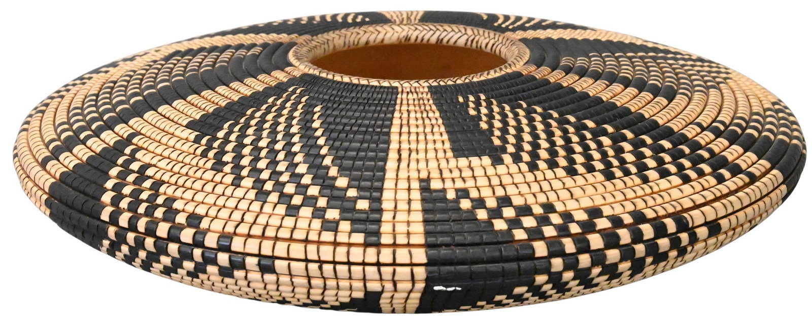 David Nittmann (American 1944-2014): David Nittmann (American 1944-2014) "The Theobald Test" Woodturned and painted basket bowl Signed and titled to interior David Nittmann with spider mark Diameter 9 1/2 inches Provenance: Property