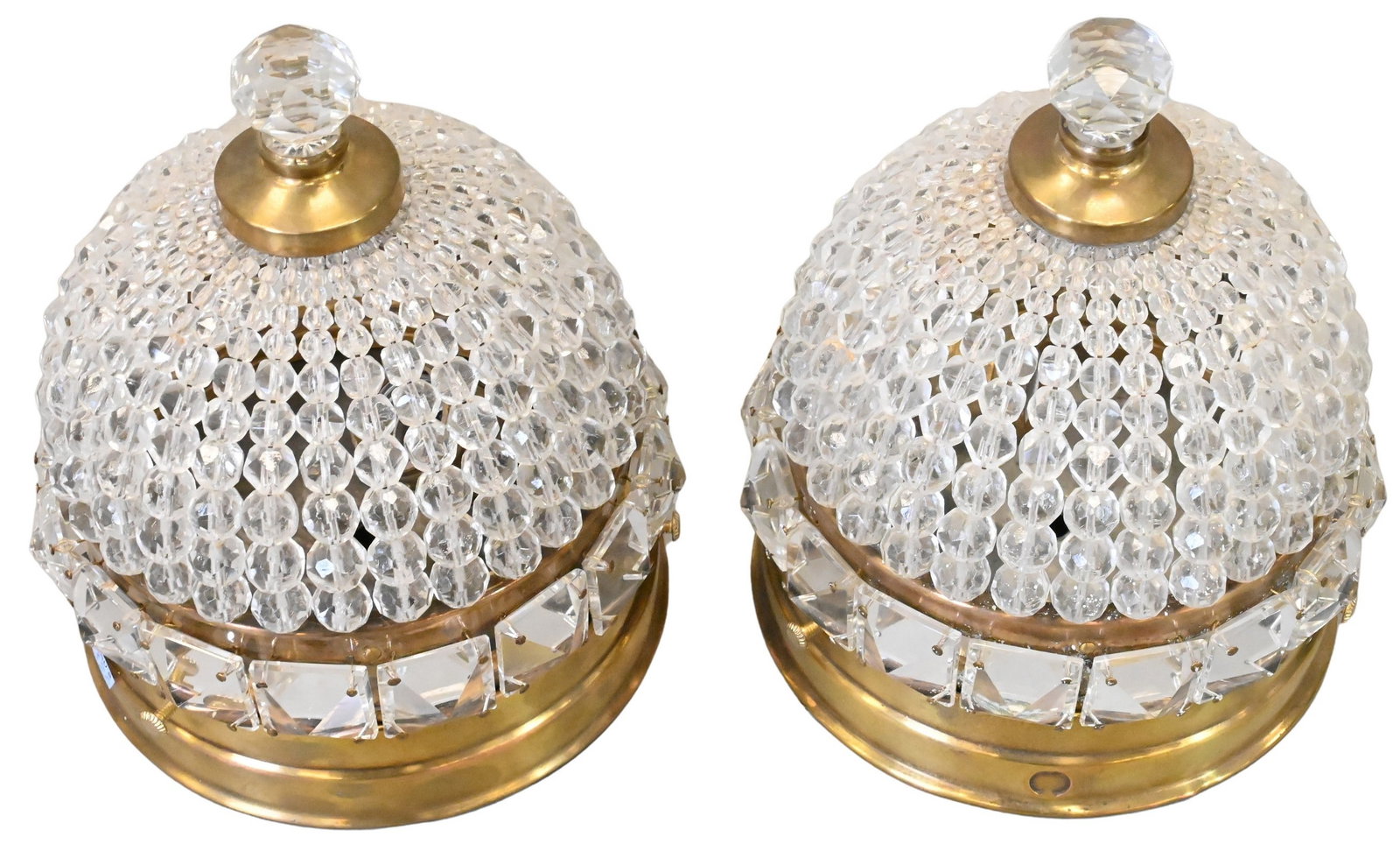 Sherle Wagner Art Deco Style Crystal Ceiling Lights (1 of 4)