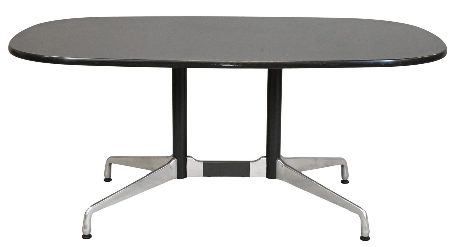 Charles and Ray Eames for Herman Miller Segmented Base Dining / Conference Table: Charles and Ray Eames for Herman Miller Segmented Base Dining / Conference Table Herman Miller label to underside height 28 1/2 inches, top 42" x 65" Reference: Current comparable examples retail for 