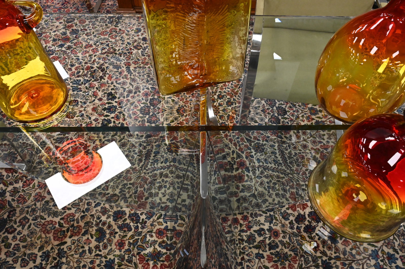 Brueton Eclipse Glass Top Dining Table - 5