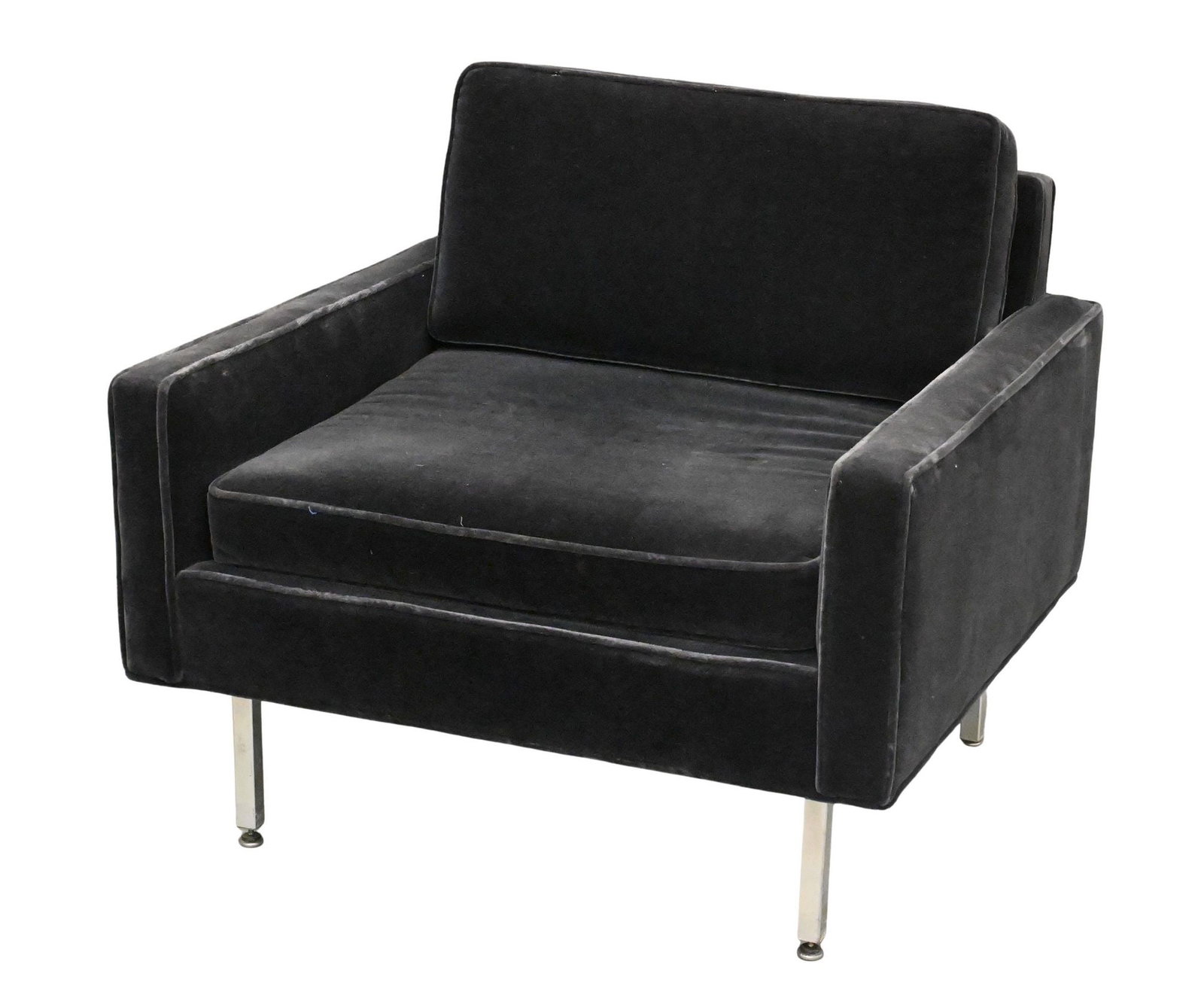 Florence Knoll Mohair Upholstered Club Chair (1 of 4)